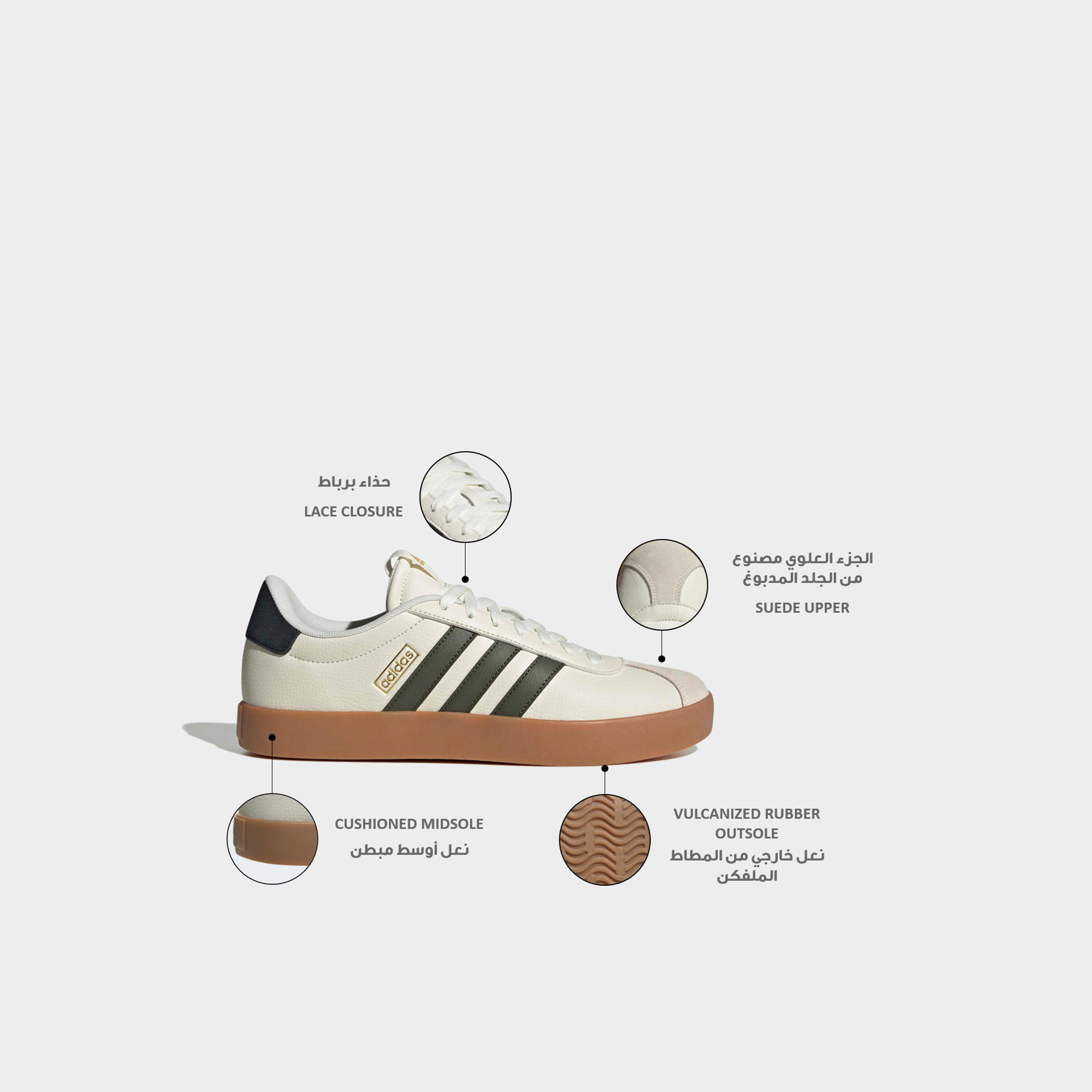 Adidas Men VL Court 3.0 Leather Lace-Up Ankle Sneakers-men-shoes-sneakers-image-2