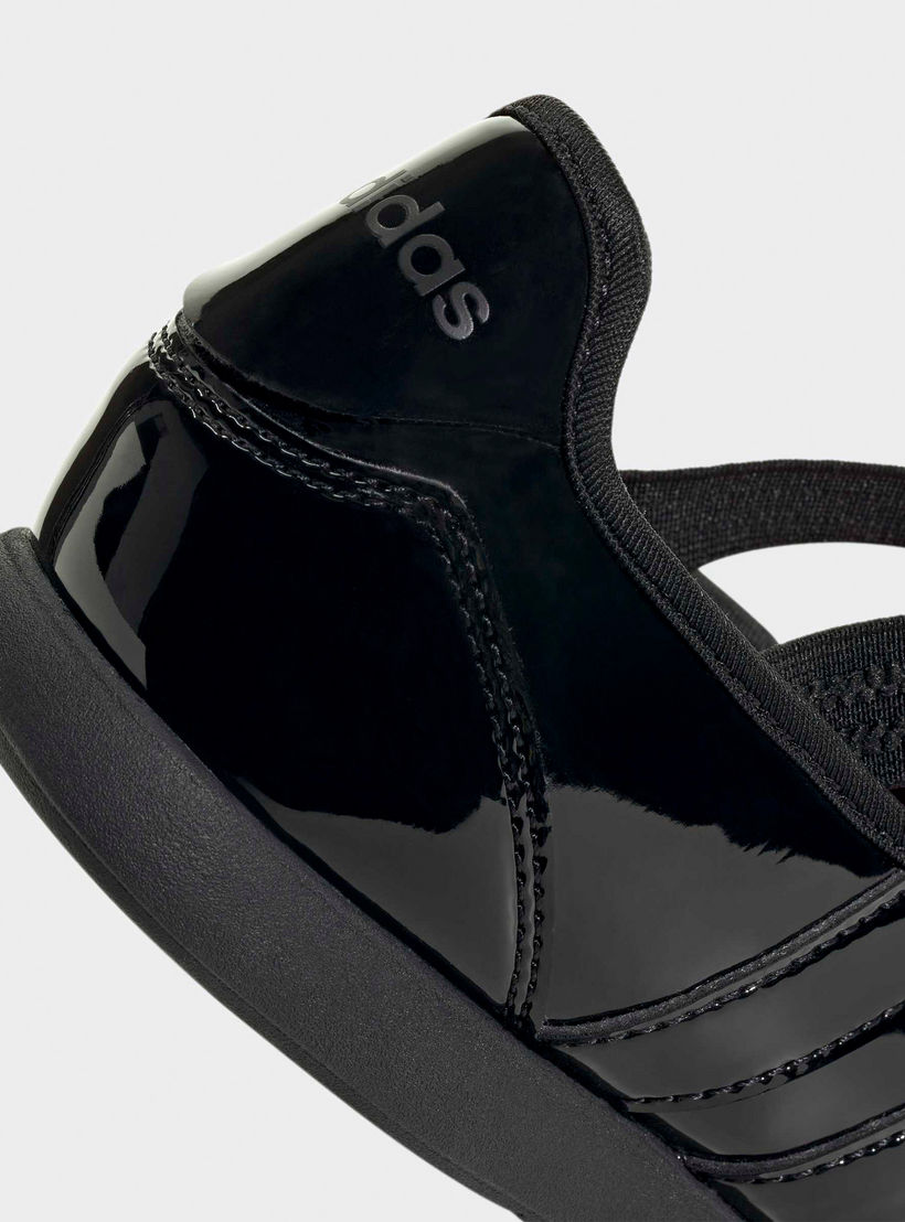 Adidas Girls Barreda Slip-On School Shoes-girls-shoes-maryjanes-image-5