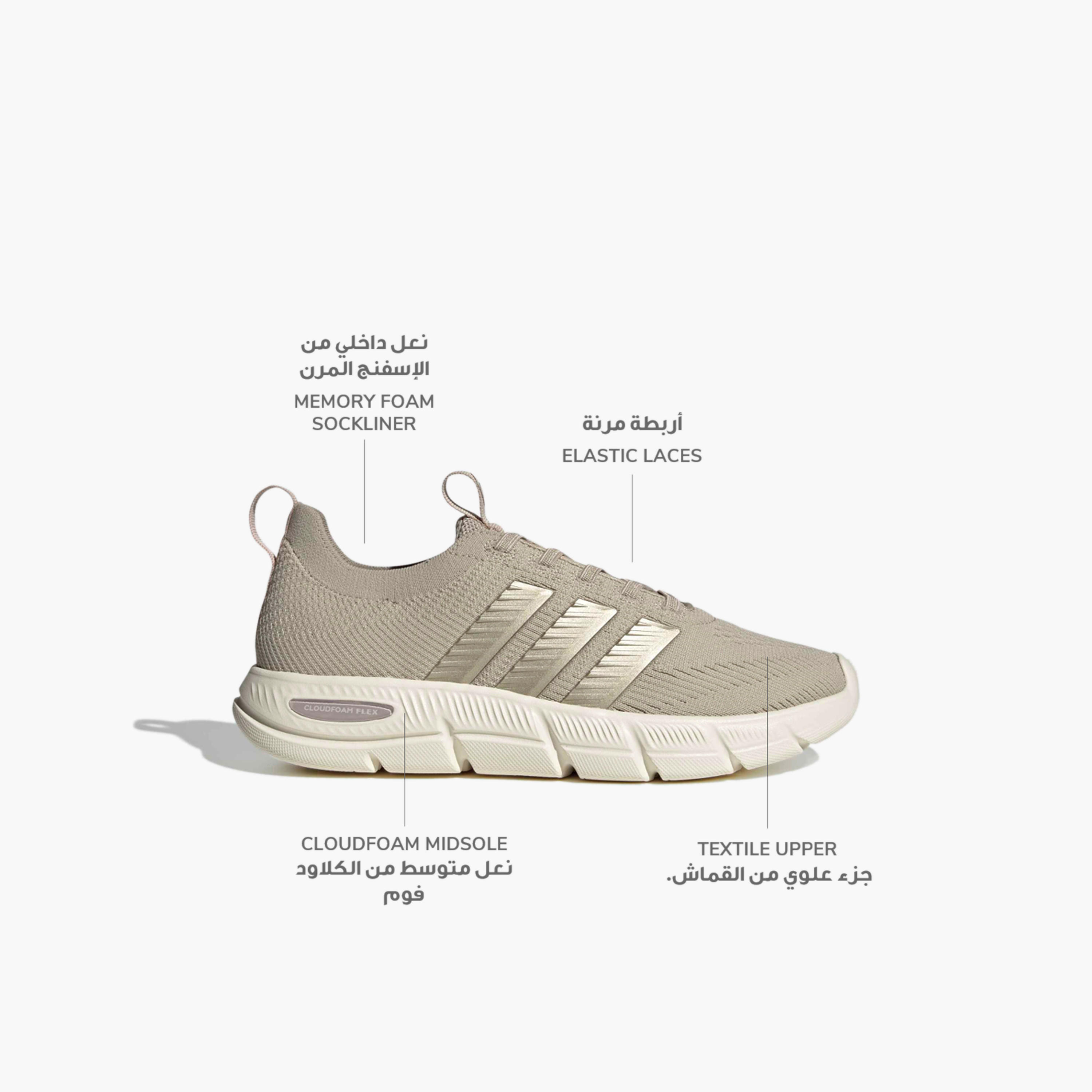 Adidas Women Cloudfoam Flex Slounge Slip-On Sneakers-sports-women-shoes-image-2
