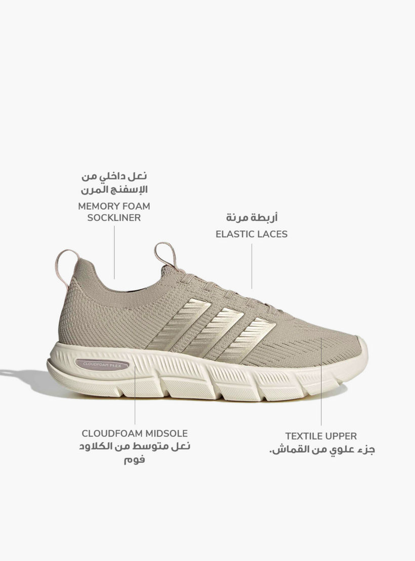 Adidas Women Cloudfoam Flex Slounge Slip-On Sneakers-sports-women-shoes-image-2