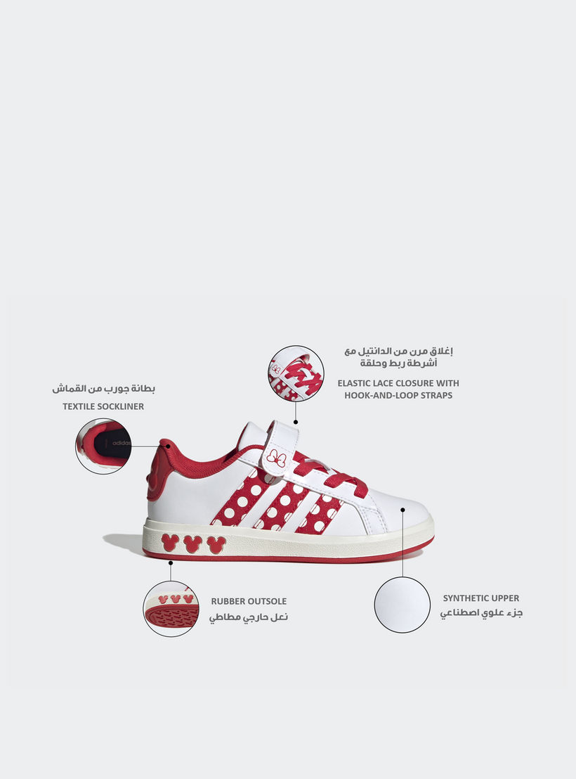 حذاء سنيكرز جراند كورت ميني إي إل بشريط إغلاق لاصق للبنات من أديداس-girls-shoes-sneakers-image-2