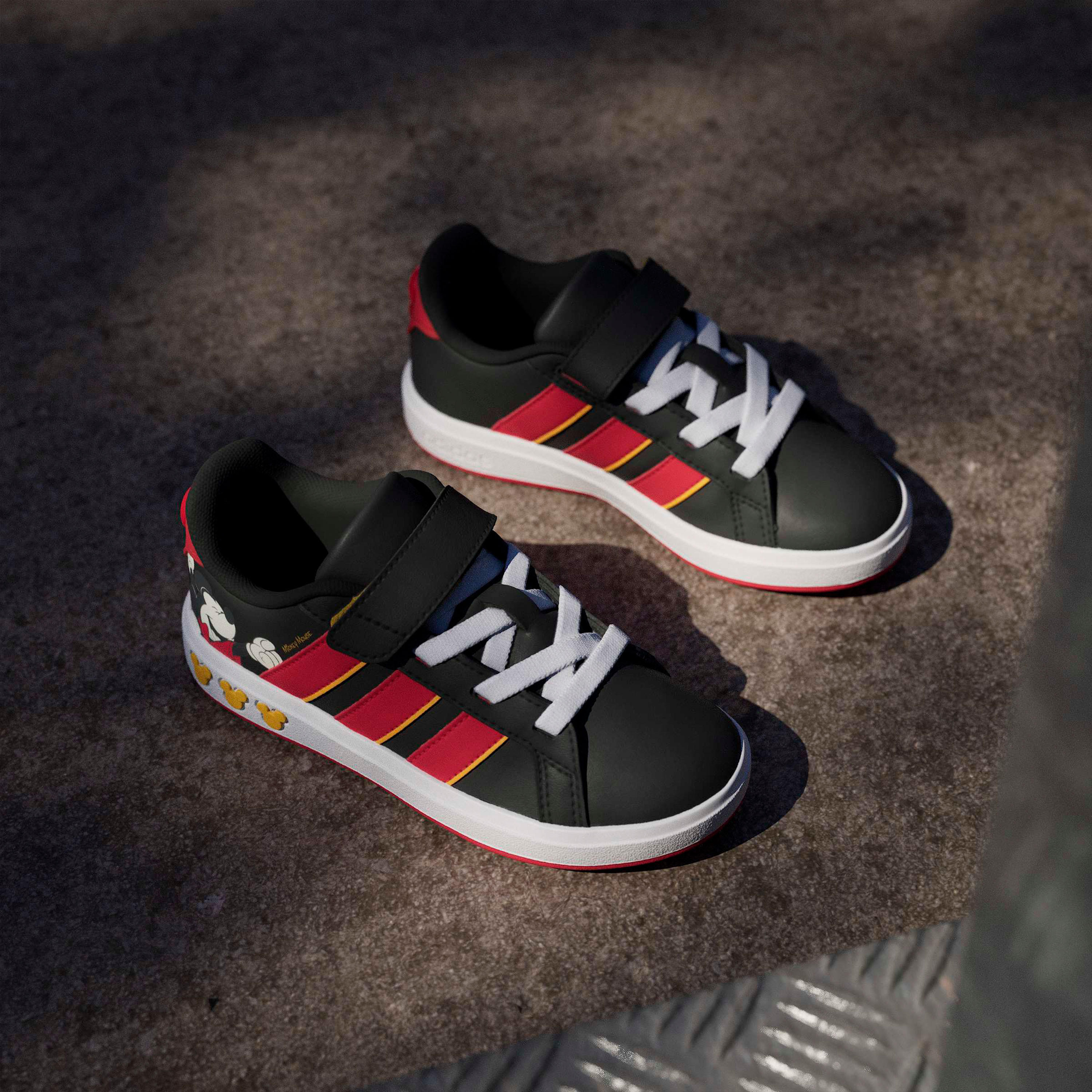 Adidas Boys Grand Court Mickey Hook & Loop Ankle Sneakers-boys-shoes-sneakers-image-9