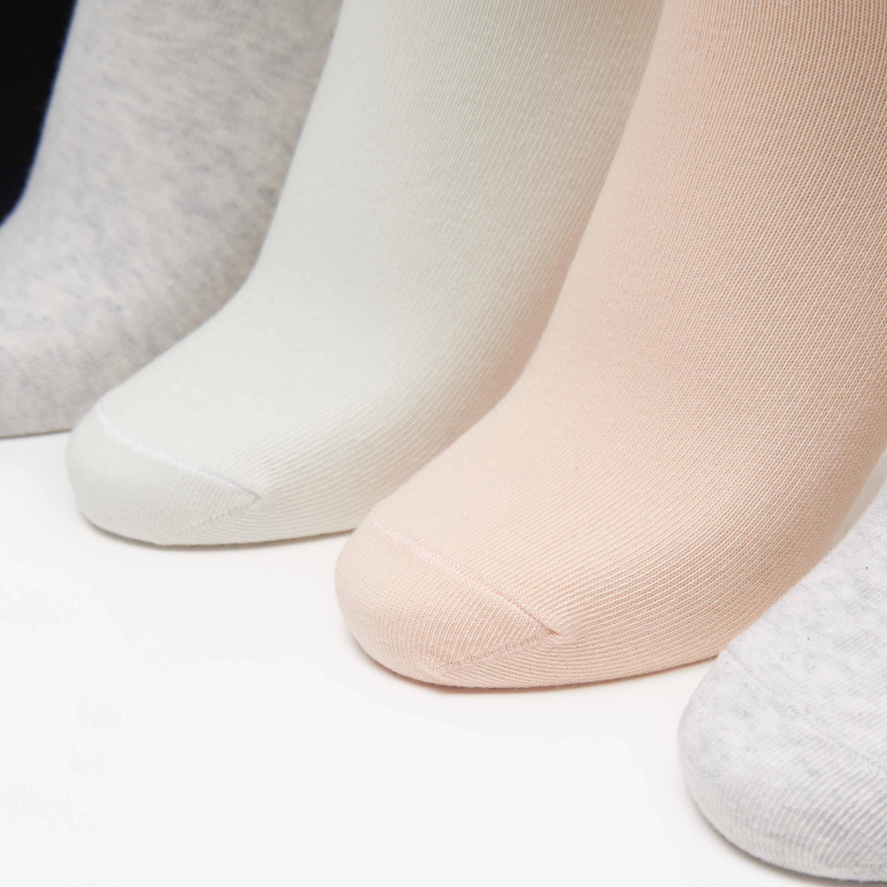 Celeste Heart Print Ankle Length Socks - Set of 5-women-socksandstockings-image-2