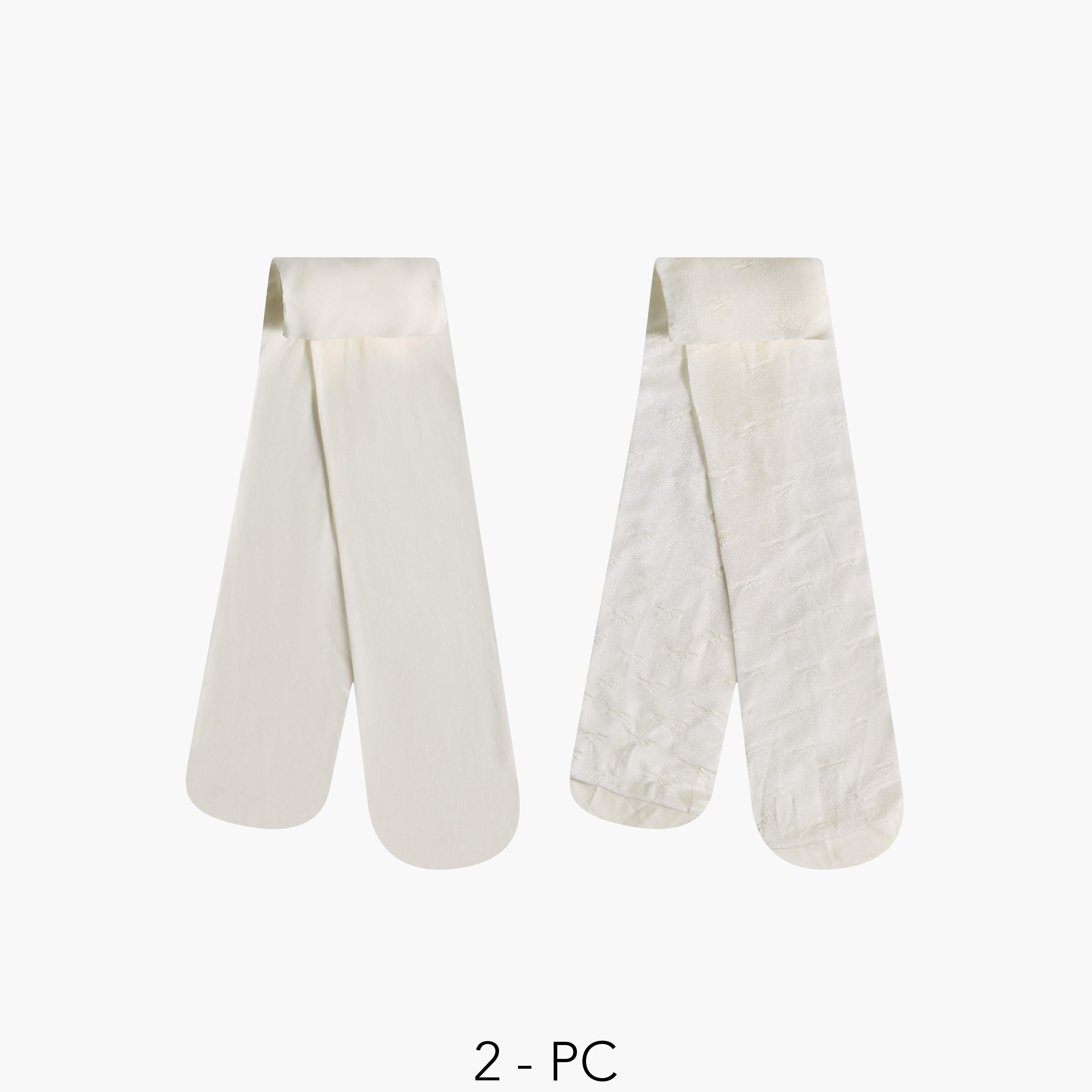جوارب كولون بفيونكة للبنات من سيليست - طقم من قطعتين-girls-accessories-socks-image-1