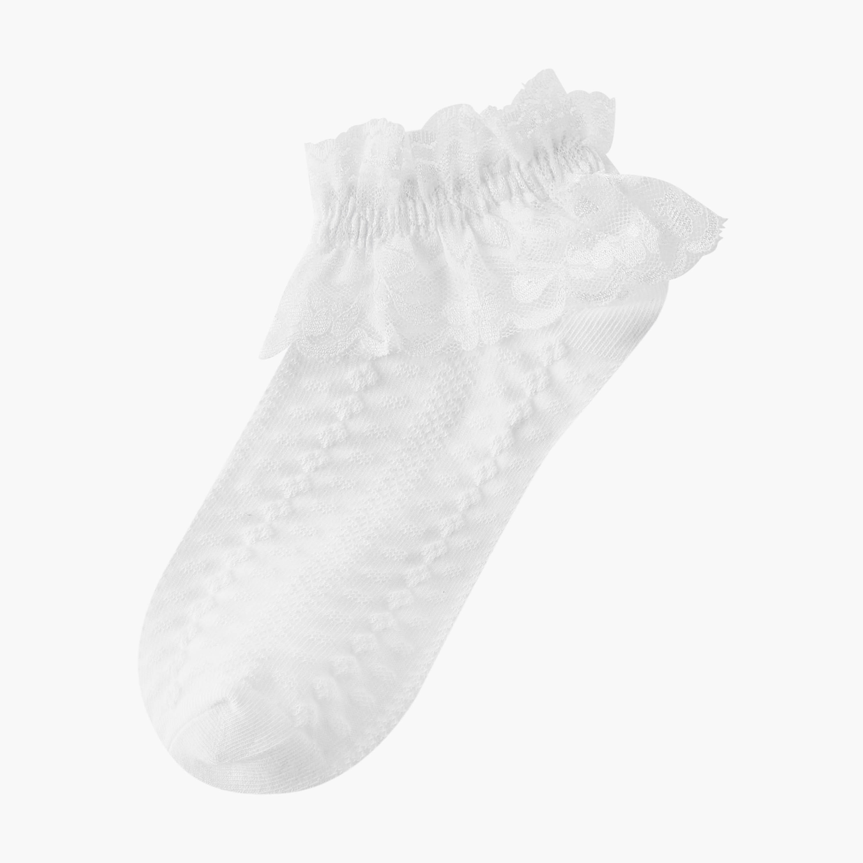 Pack of 5 Juniors Girls Socks Ankle Length-girls-accessories-socks-image-2