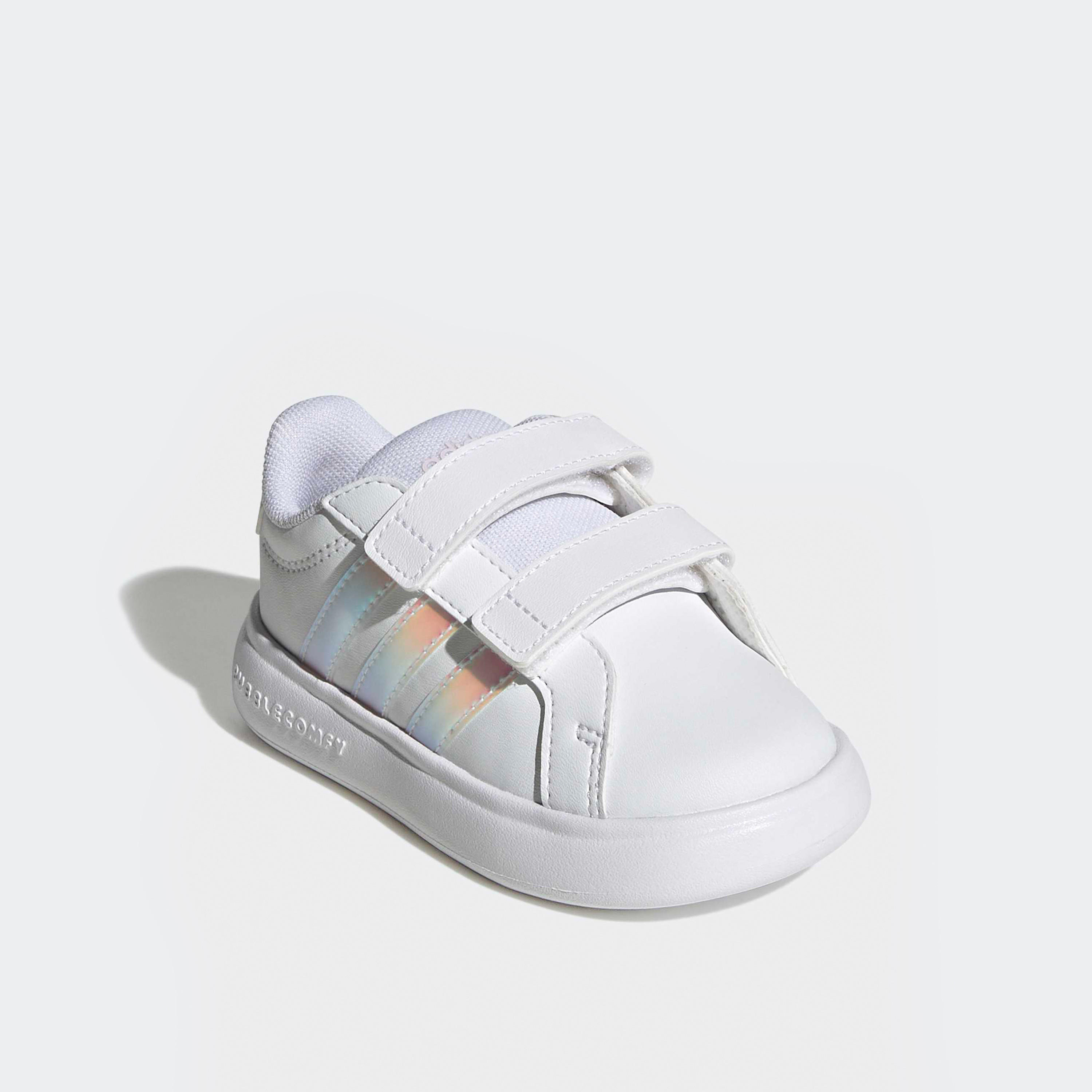 حذاء سنيكرز جراند كورت 3.0 بابل سي إف بشريط إغلاق لاصق من أديداس-baby-girls-shoes-closedshoes-image-1