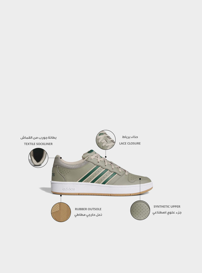 Adidas Men Hoops Classic Lace-Up Ankle Sneakers-men-shoes-sneakers-image-2