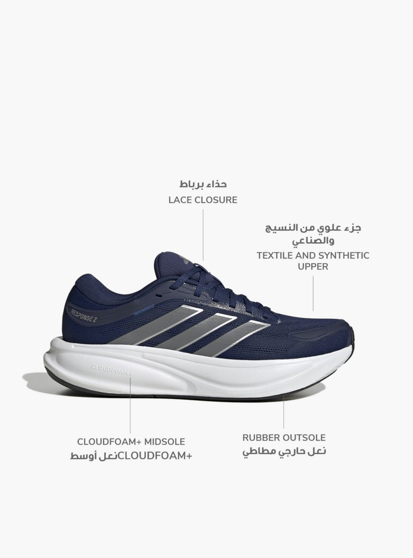 Adidas Men Response 2 Lace-Up Running Shoes-sports-men-shoes-image-2