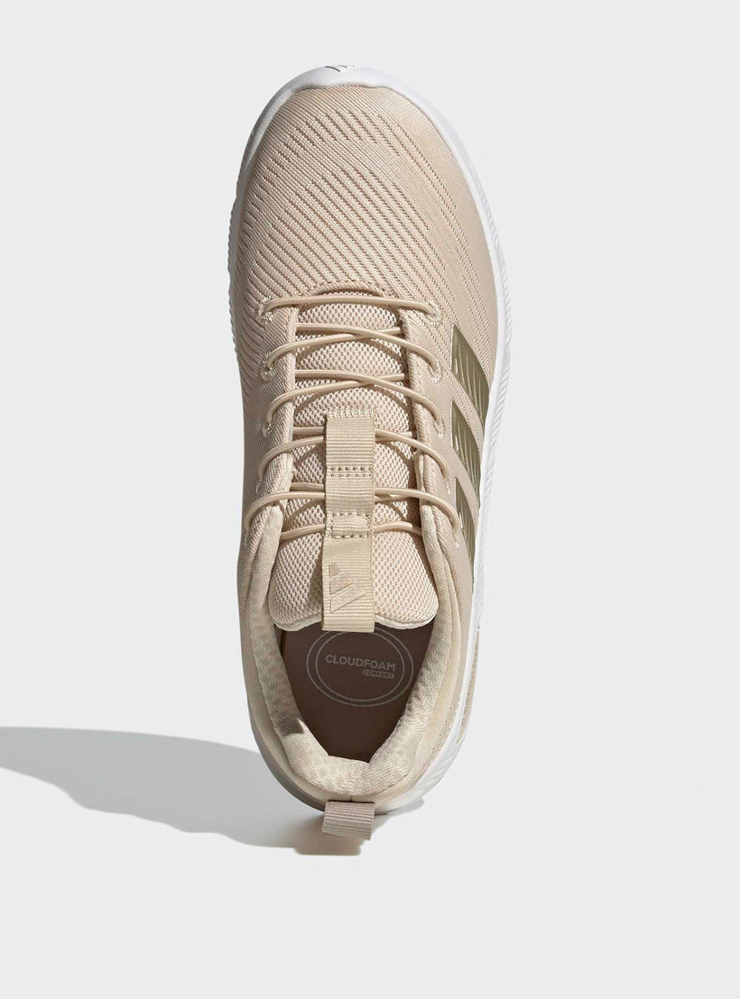 Adidas Women Cloudfoam Flex Elastic Laces Slip-On Ankle Sneakers-women-shoes-sneakers-image-3
