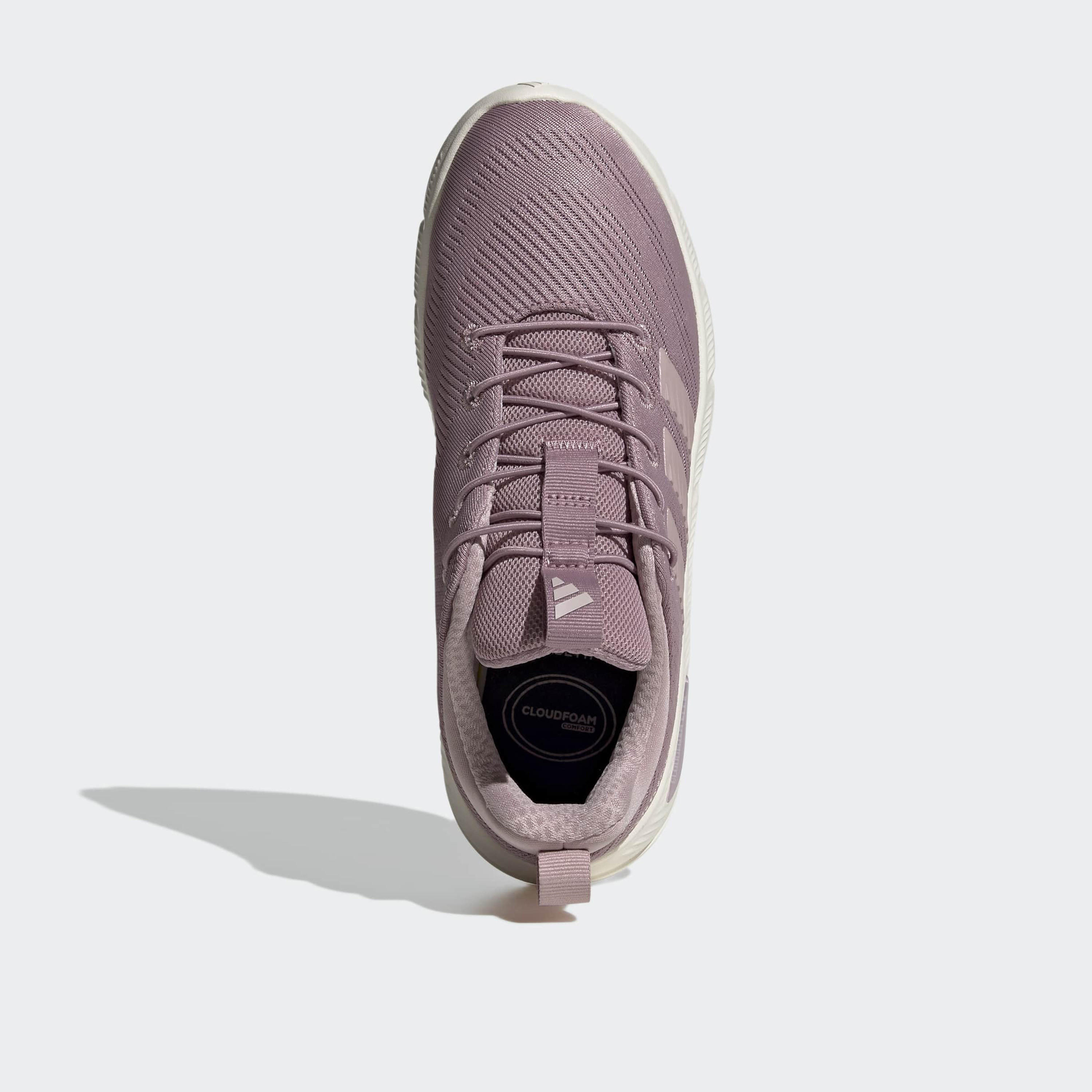 Adidas Women Cloudfoam Flex Elastic Laces Slip-On Ankle Sneakers-women-shoes-sneakers-image-3