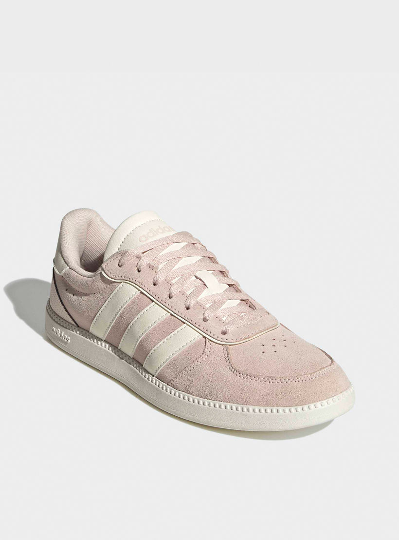 حذاء سنيكرز للنساء بريك نت سليك جلدي بكاحل ورباط إغلاق من أديداس-women-shoes-sneakers-image-1