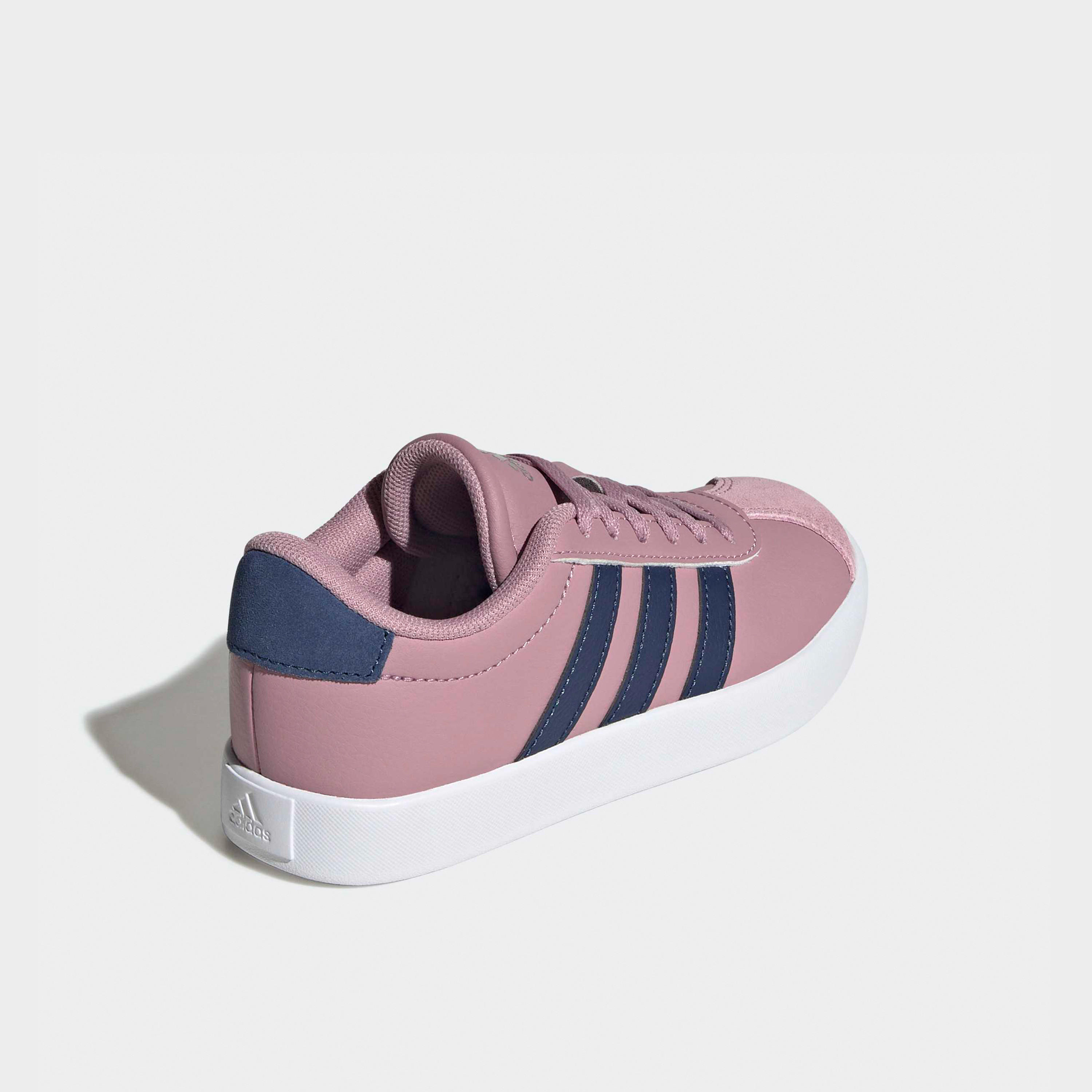 Adidas Girls VL Court 3.0 Suede Lace-Up Ankle Sneakers-girls-shoes-sneakers-image-5