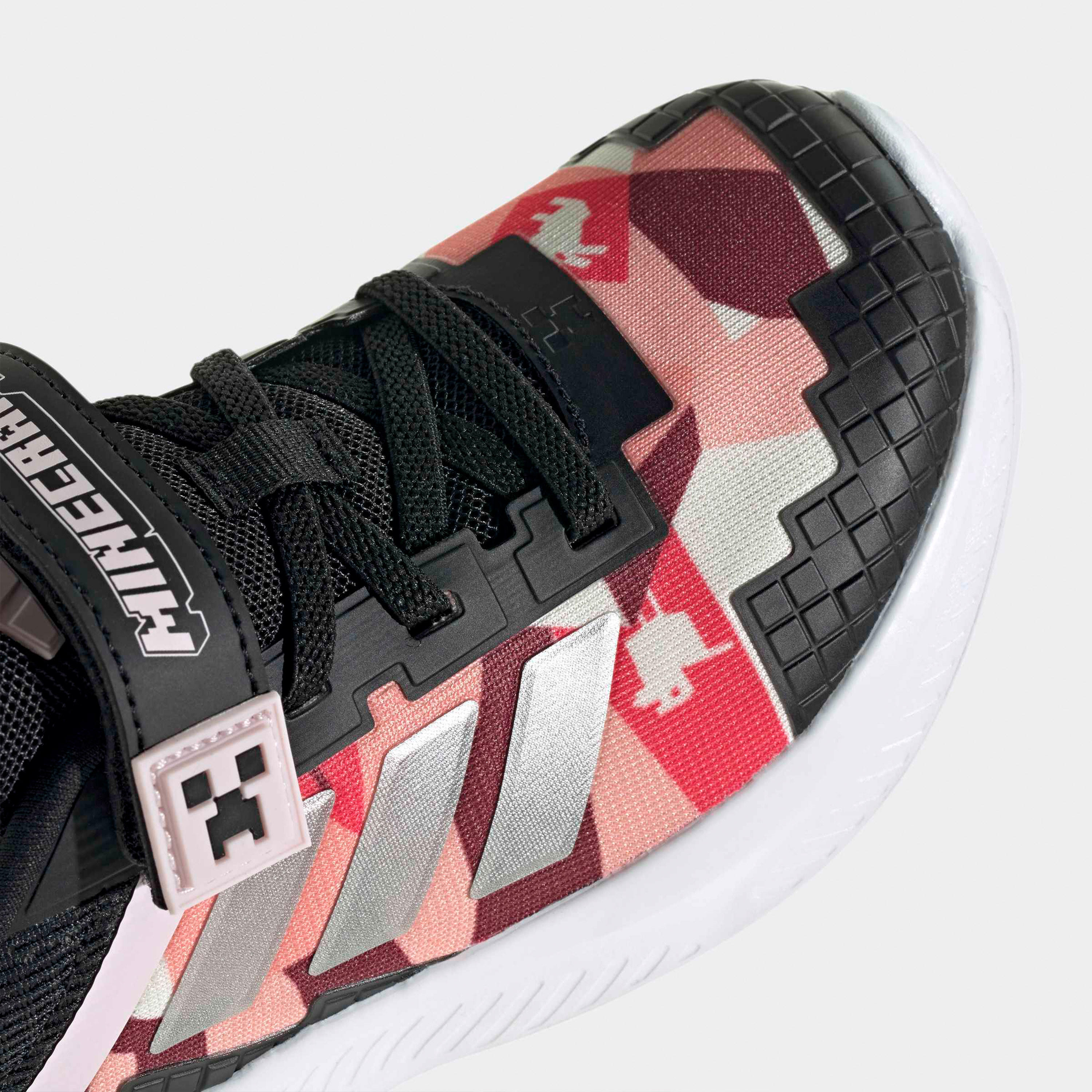 adidas Girls Minecraft Fortarun Colourblock Ankle Sneakers-girls-shoes-sneakers-image-6