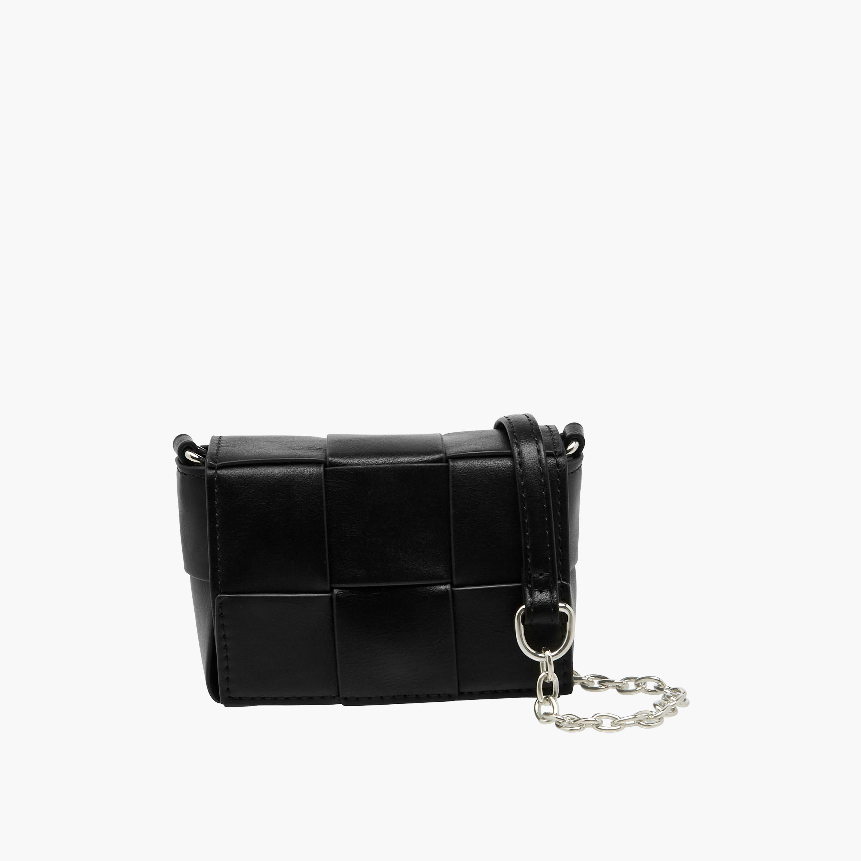 Flora Bella Weave Textured Crossbody Bag with Chain Strap-girls-accessories-bags-image-1