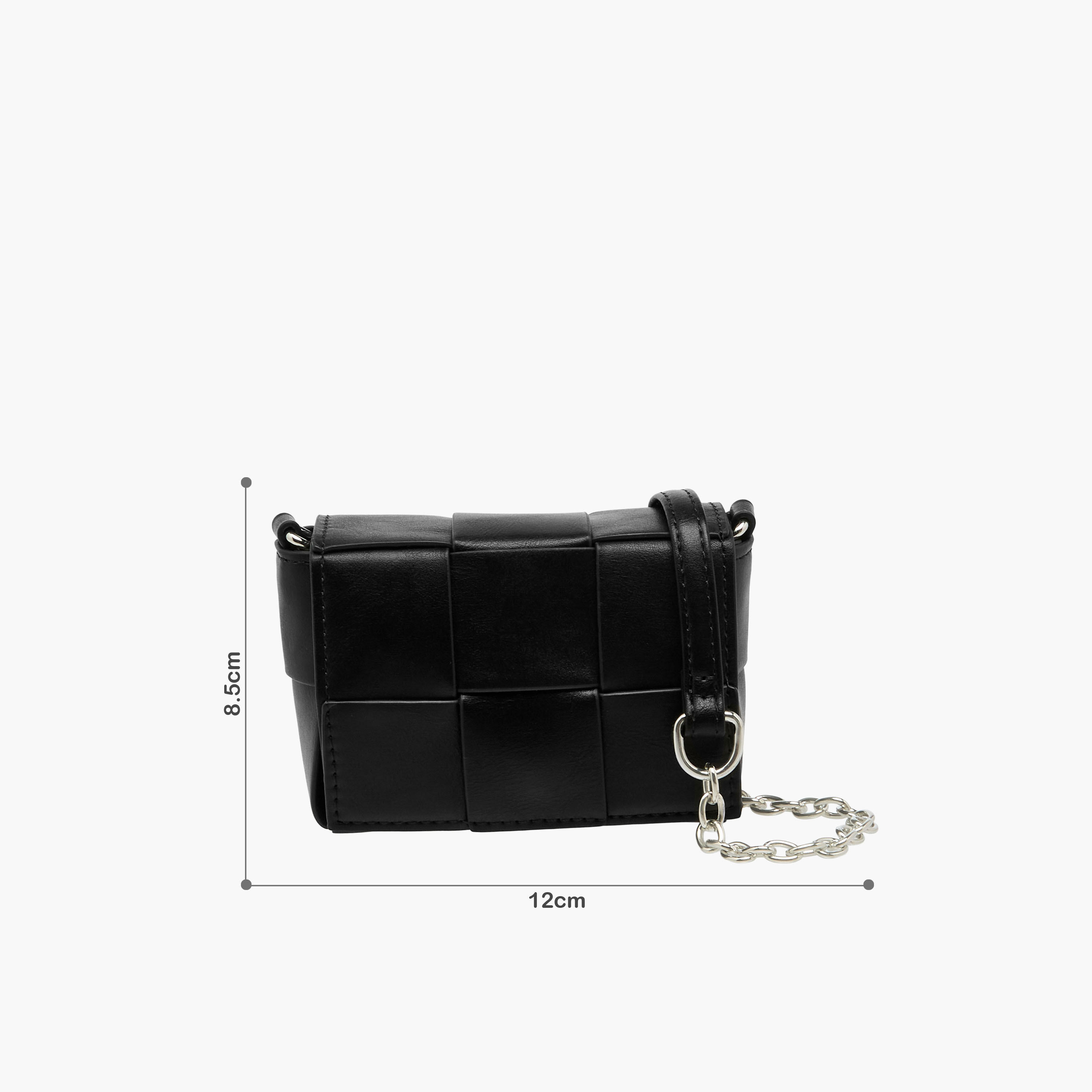 Flora Bella Weave Textured Crossbody Bag with Chain Strap-girls-accessories-bags-image-2