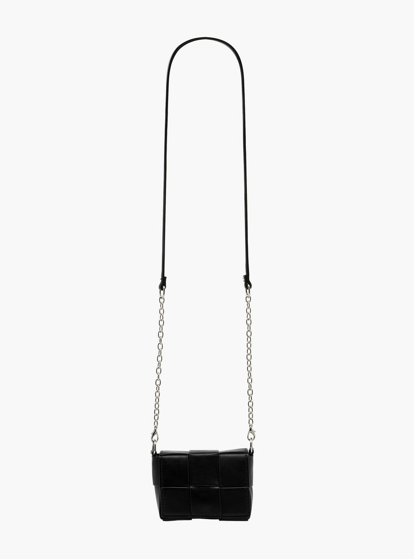 Flora Bella Weave Textured Crossbody Bag with Chain Strap-girls-accessories-bags-image-3
