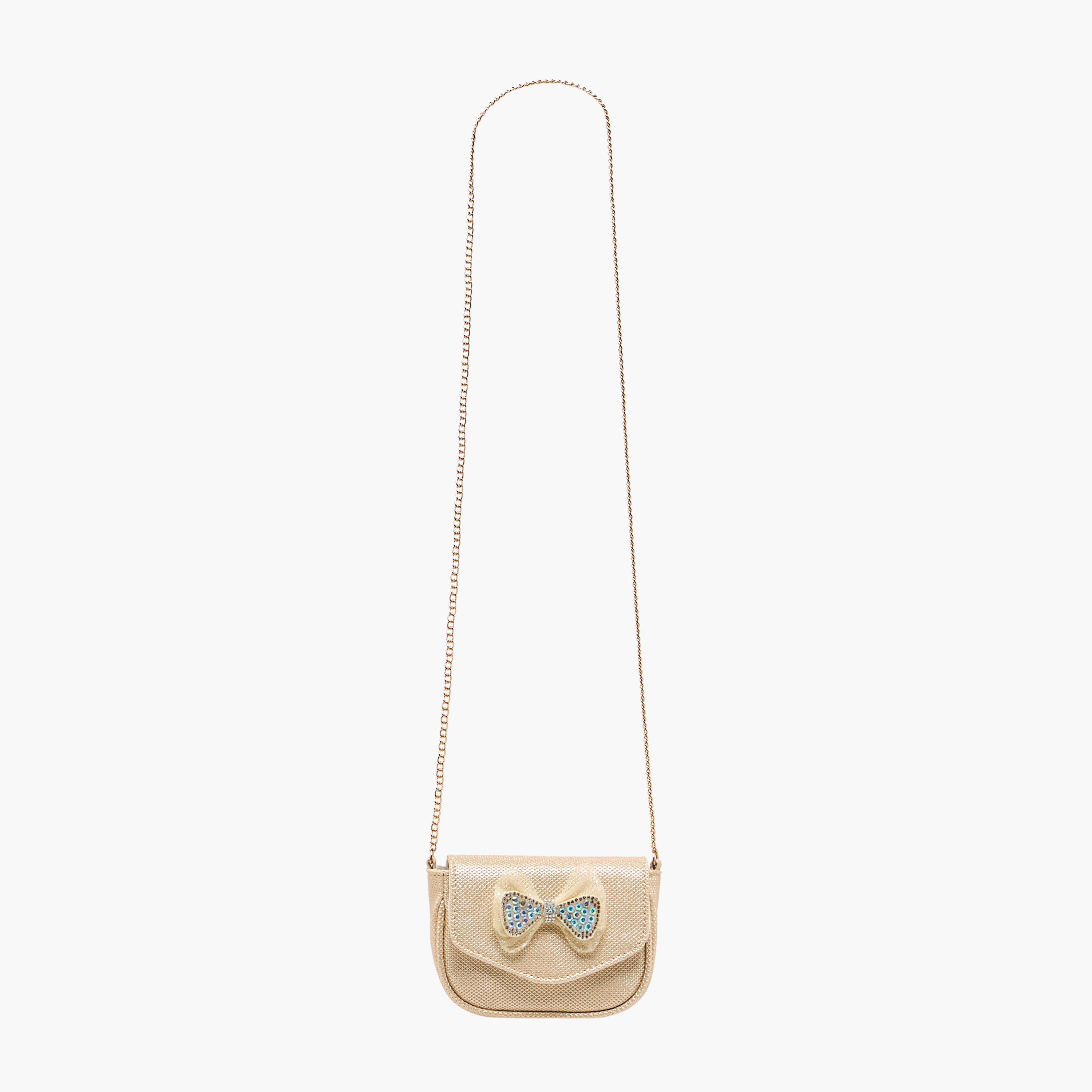 Flora Bella Embellished Bow Crossbody Bag with Chain Strap-girls-accessories-bags-image-3