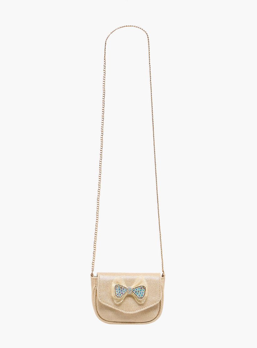 Flora Bella Embellished Bow Crossbody Bag with Chain Strap-girls-accessories-bags-image-3