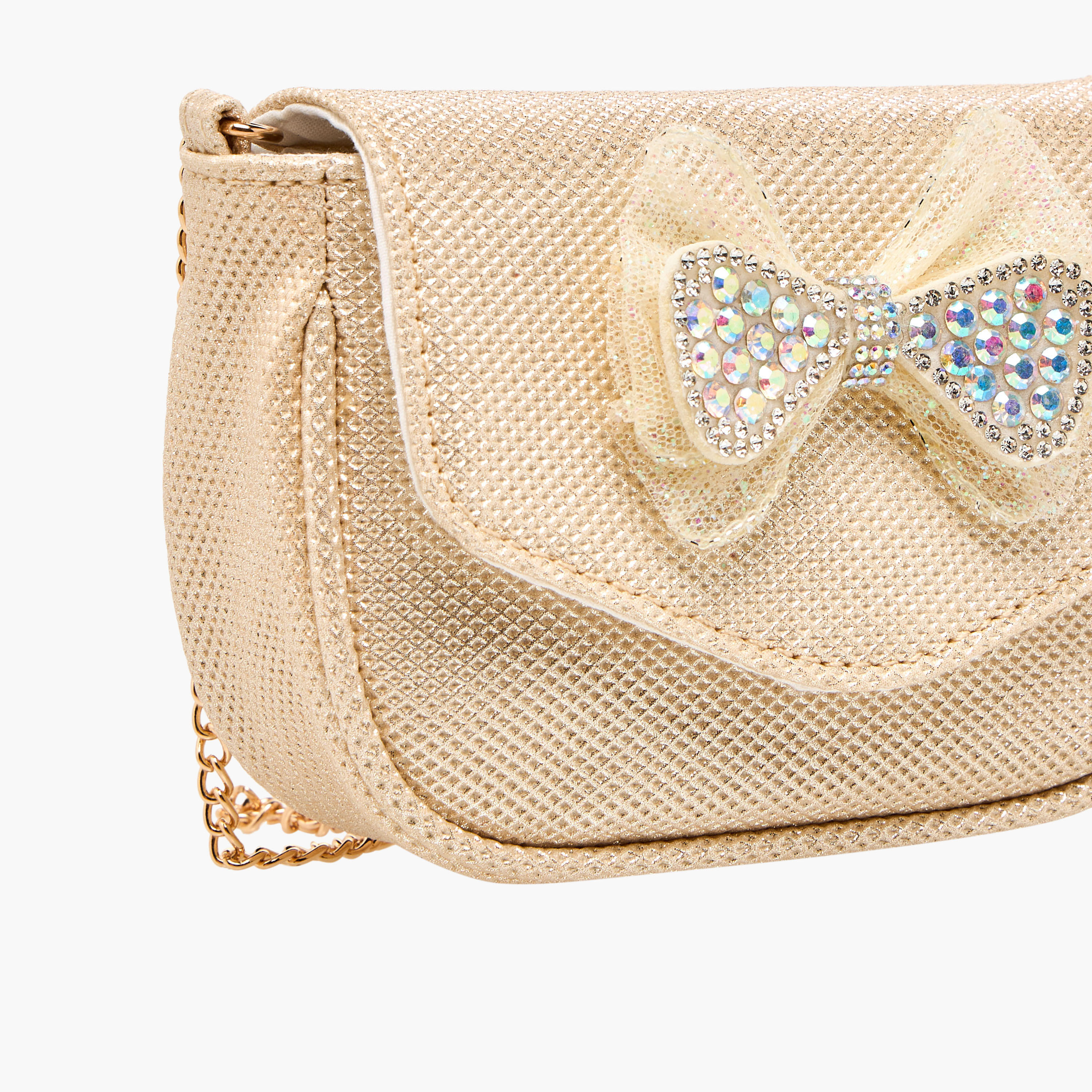 Flora Bella Embellished Bow Crossbody Bag with Chain Strap-girls-accessories-bags-image-5