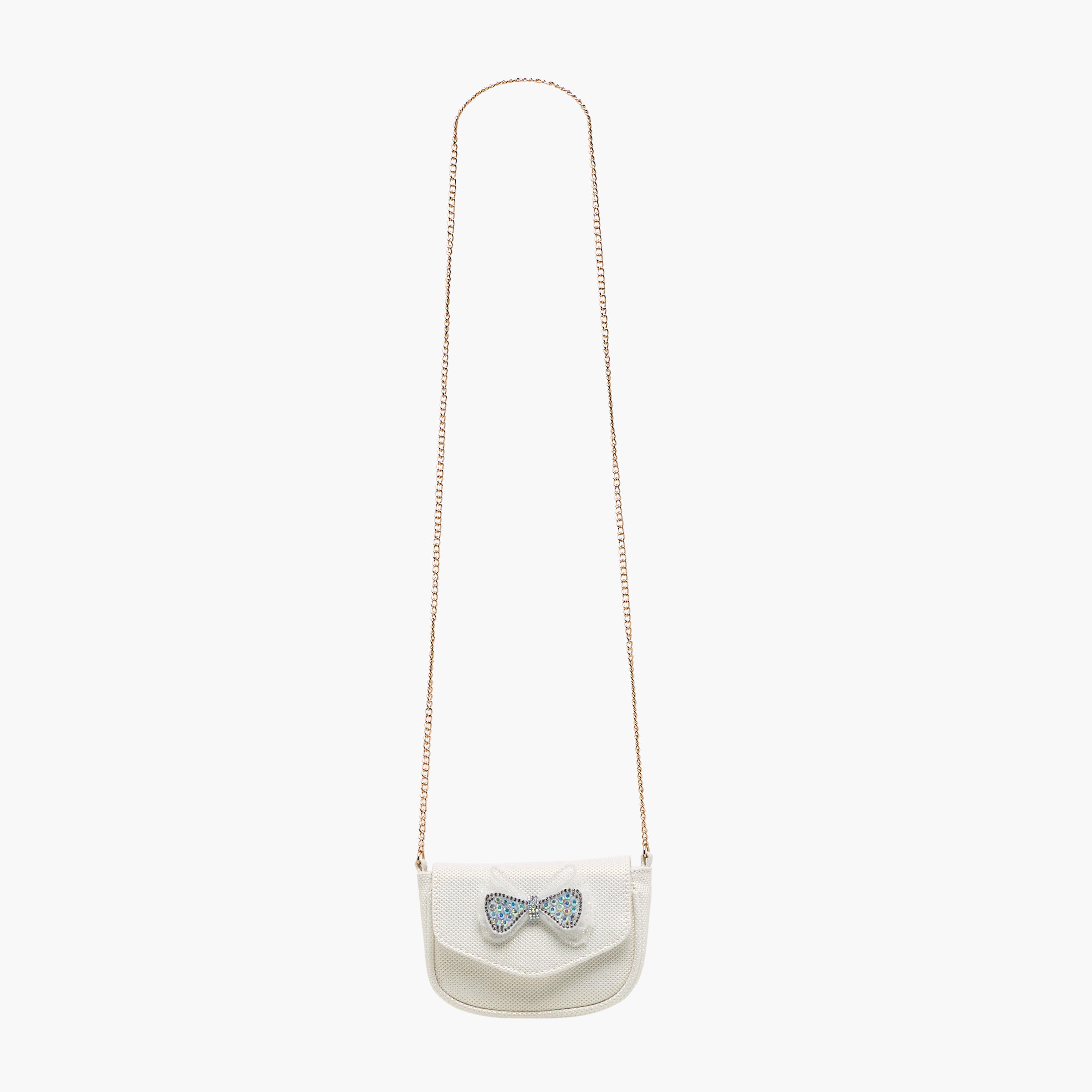 Flora Bella Embellished Bow Crossbody Bag with Chain Strap-girls-accessories-bags-image-3
