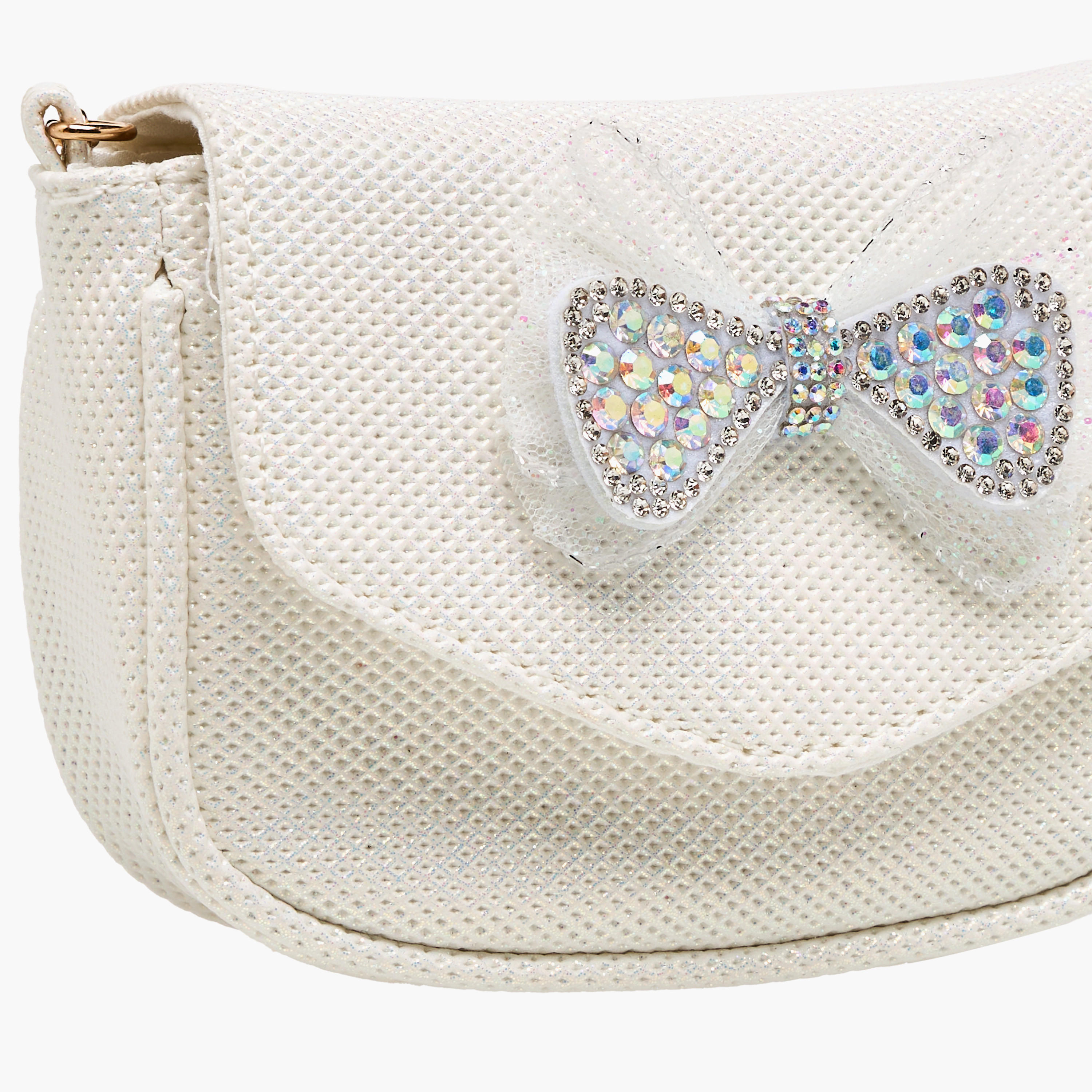 Flora Bella Embellished Bow Crossbody Bag with Chain Strap-girls-accessories-bags-image-5