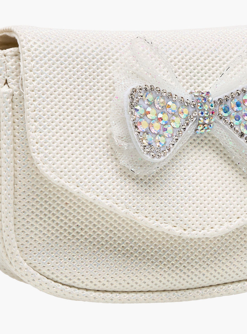 Flora Bella Embellished Bow Crossbody Bag with Chain Strap-girls-accessories-bags-image-5