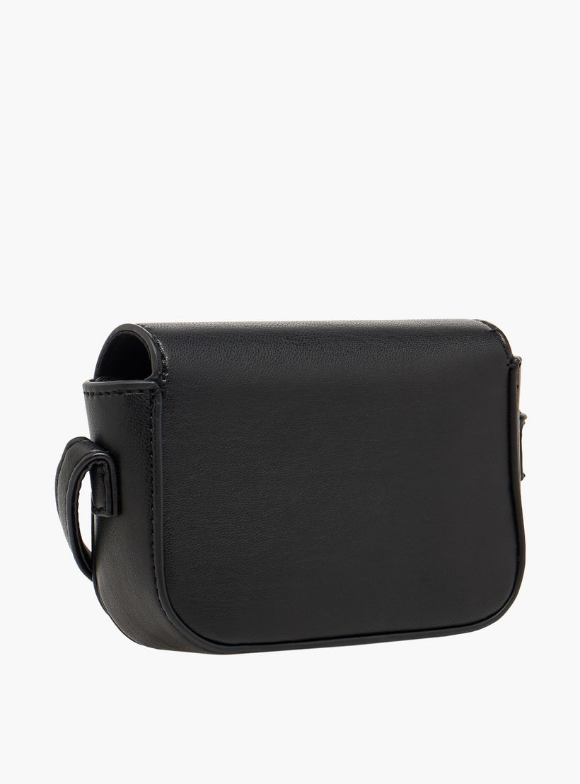 شنطة كروس بودي بفيونكة مزينة وحزام سلسلة من فلورا بيلا-girls-accessories-bags-image-4