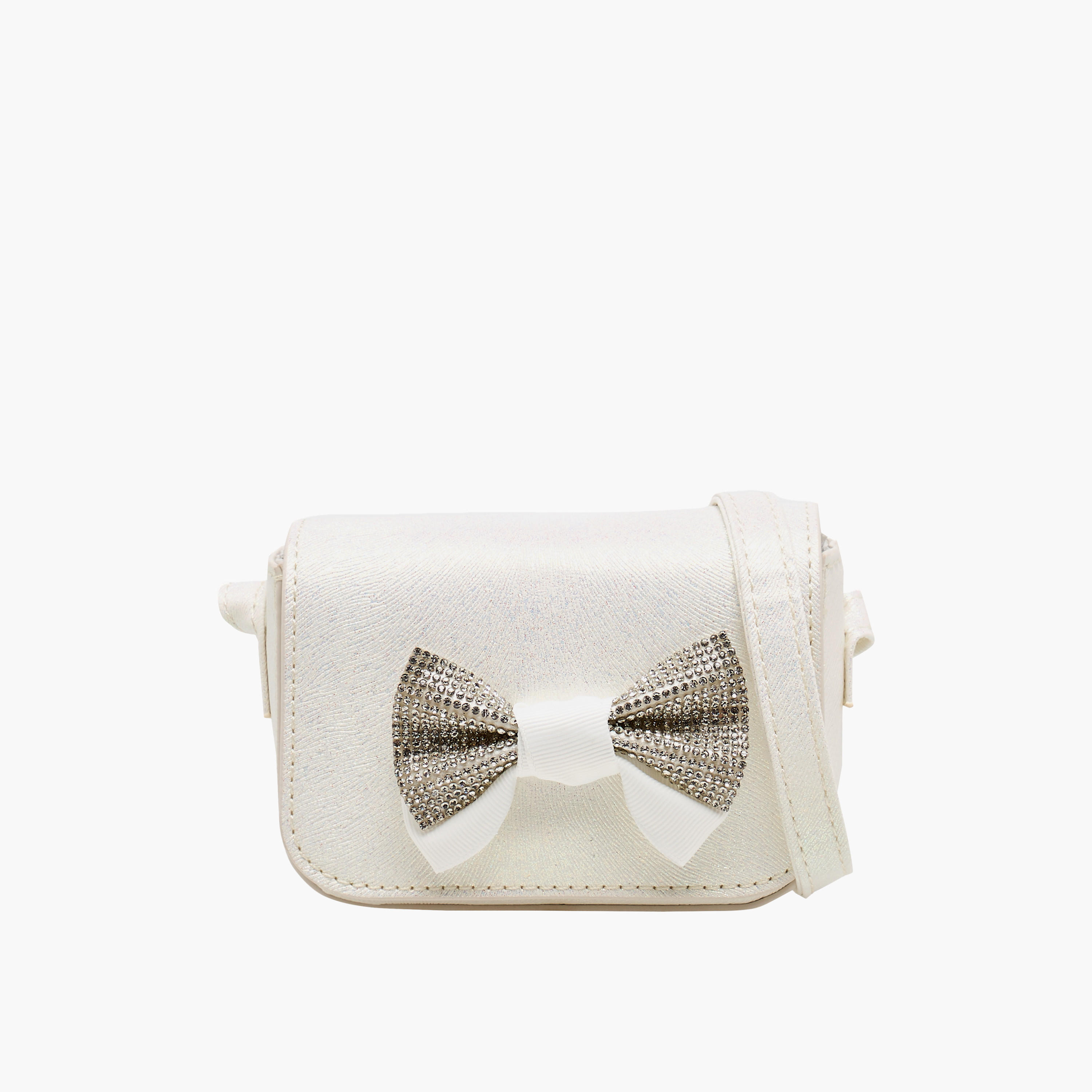 Flora Bella Embellished Bow Crossbody Bag with Chain Strap-girls-accessories-bags-image-1