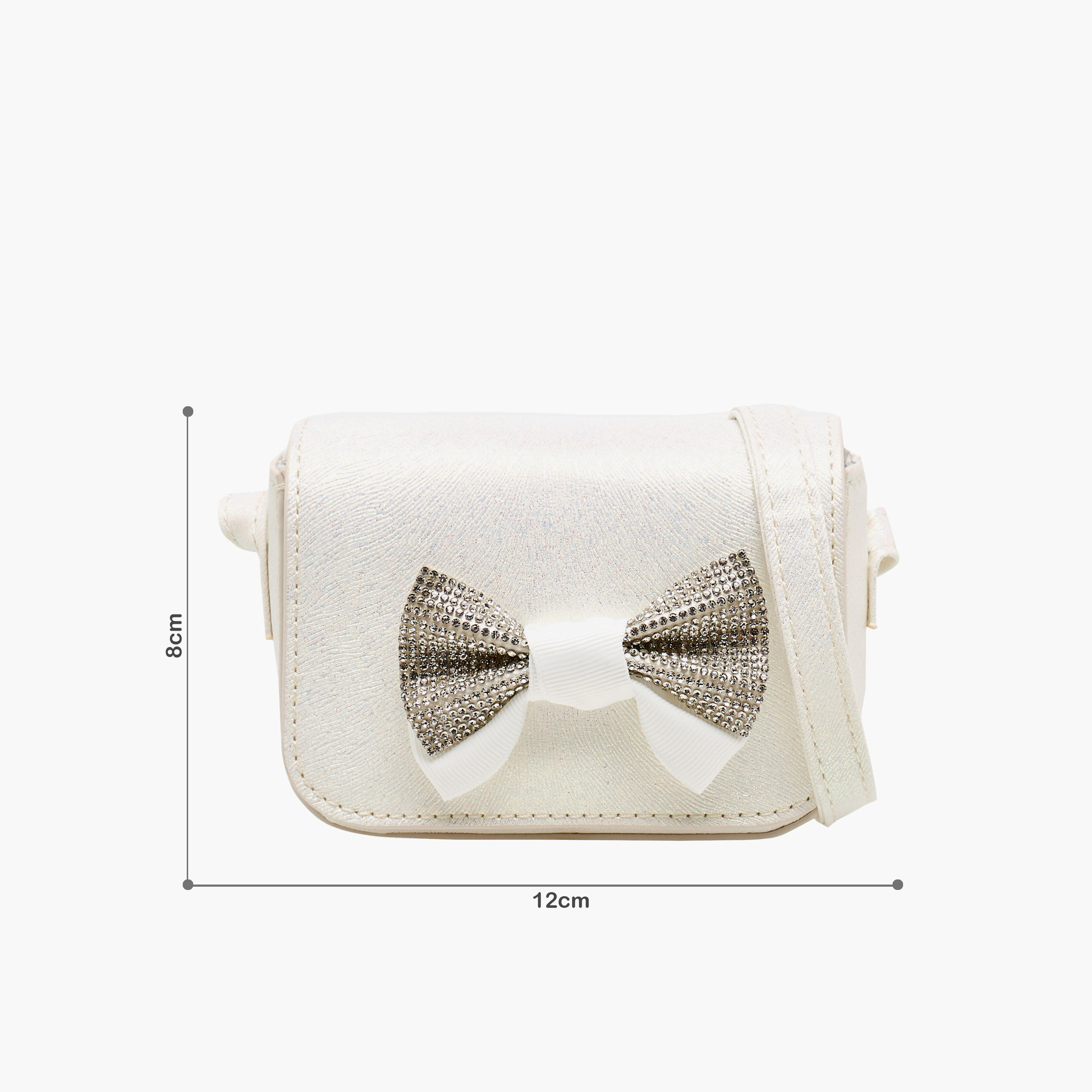 Flora Bella Embellished Bow Crossbody Bag with Chain Strap-girls-accessories-bags-image-2