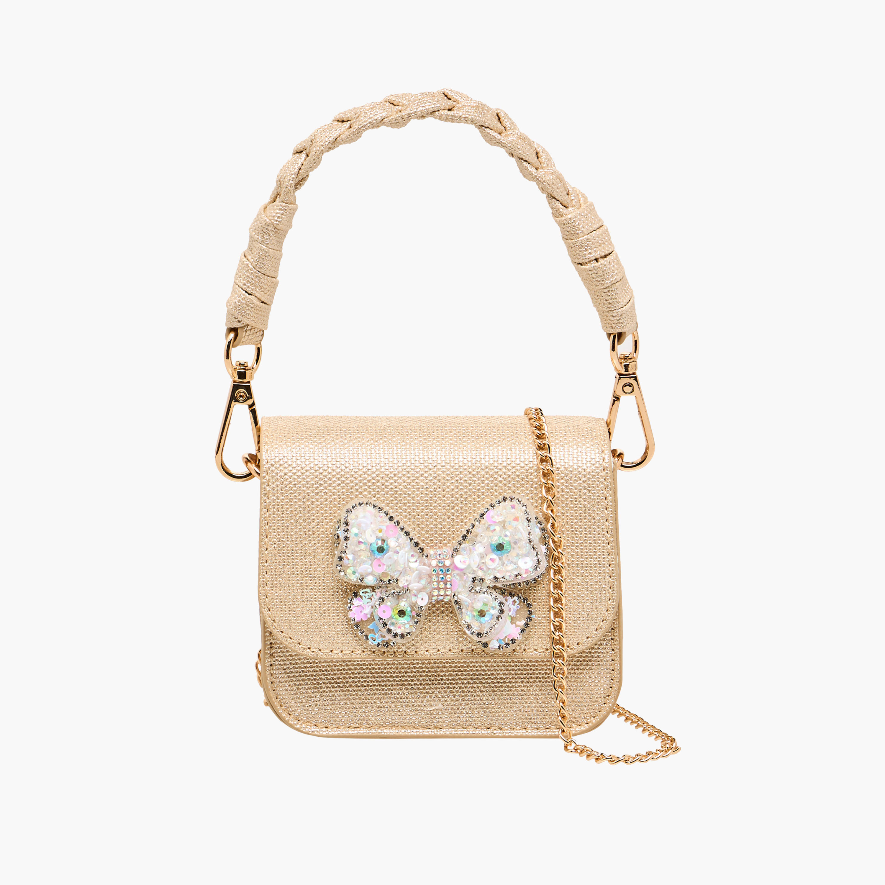 Flora Bella Embellished Butterfly Crossbody Bag with Chain Strap-girls-accessories-bags-image-1