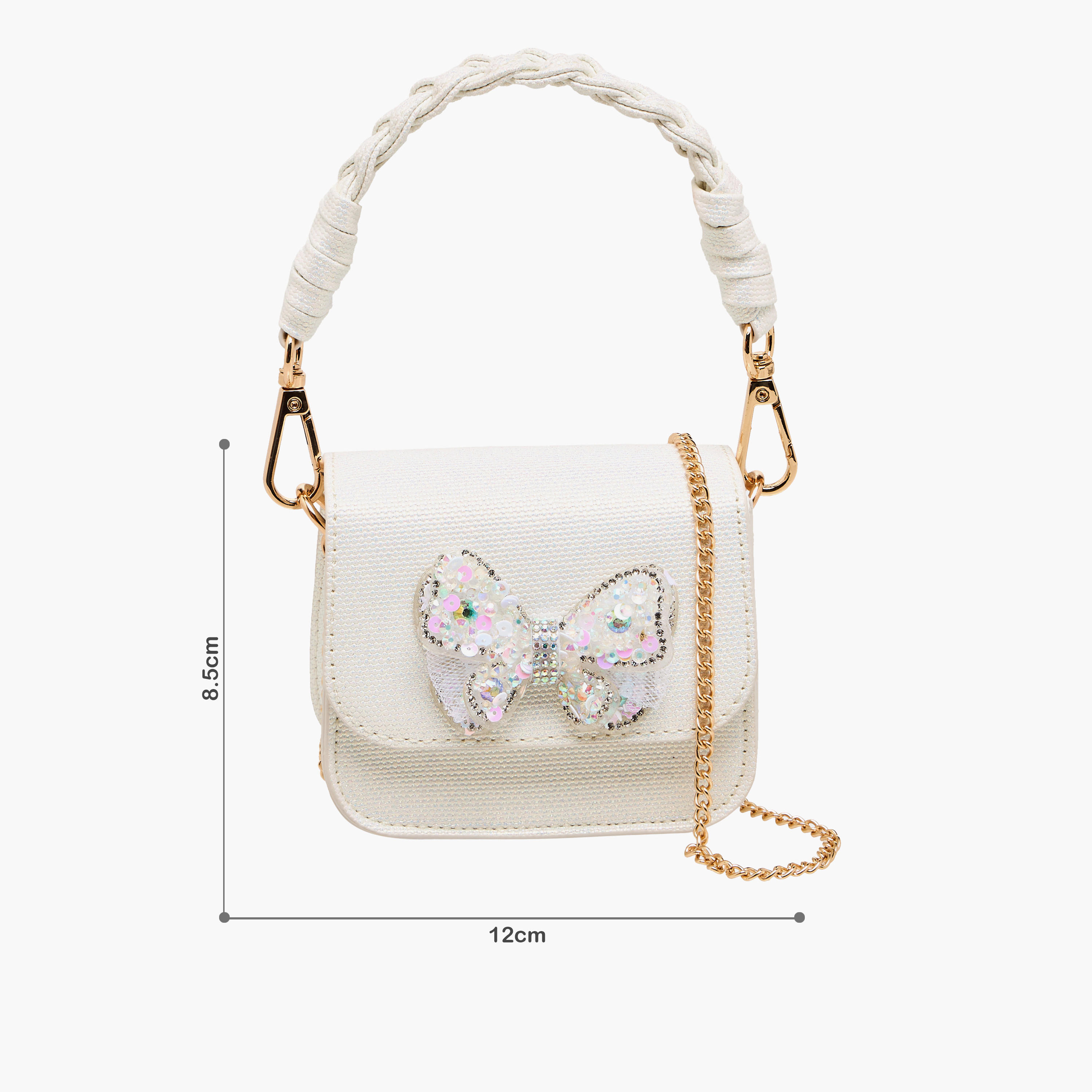 Flora Bella Embellished Butterfly Crossbody Bag with Chain Strap-girls-accessories-bags-image-2