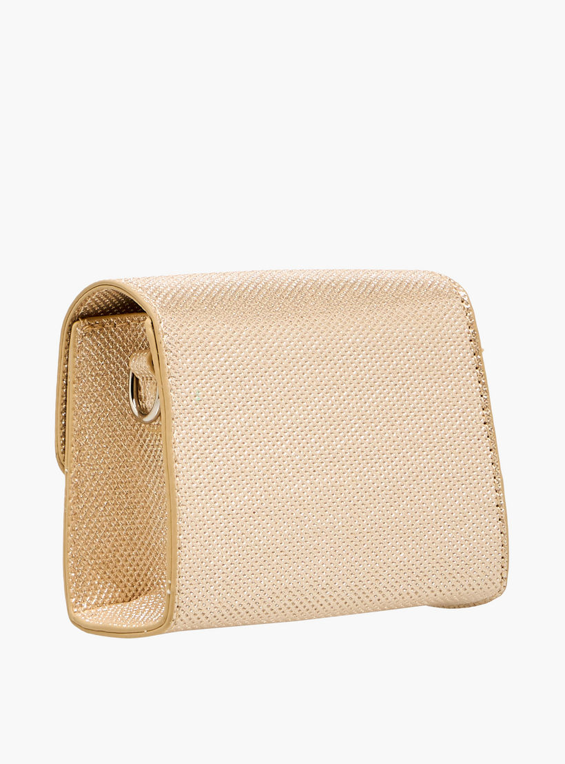 شنطة كروس بودي مزينة بفيونكة مع حزام سلسلة من فلورا بيلا-girls-accessories-bags-image-4