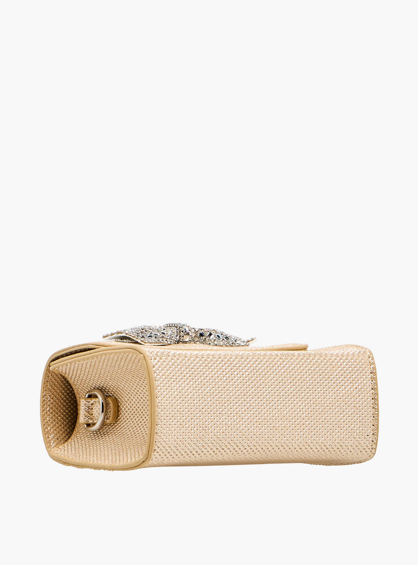 شنطة كروس بودي مزينة بفيونكة مع حزام سلسلة من فلورا بيلا-girls-accessories-bags-image-7