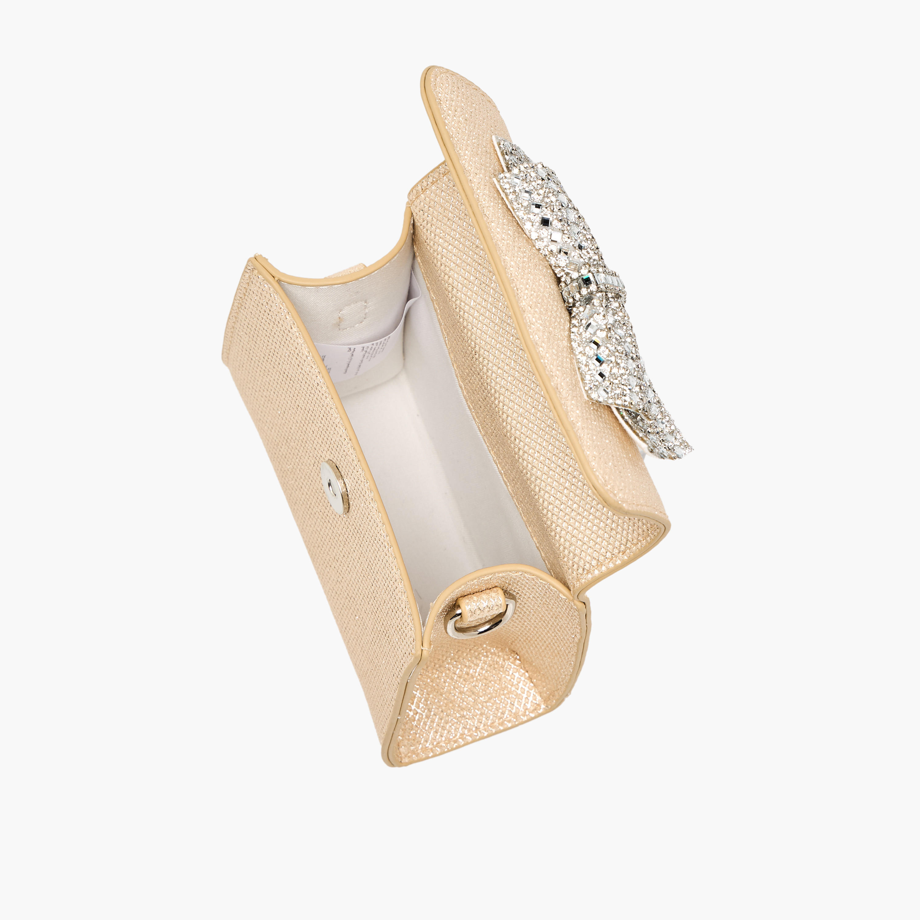 شنطة كروس بودي مزينة بفيونكة مع حزام سلسلة من فلورا بيلا-girls-accessories-bags-image-8