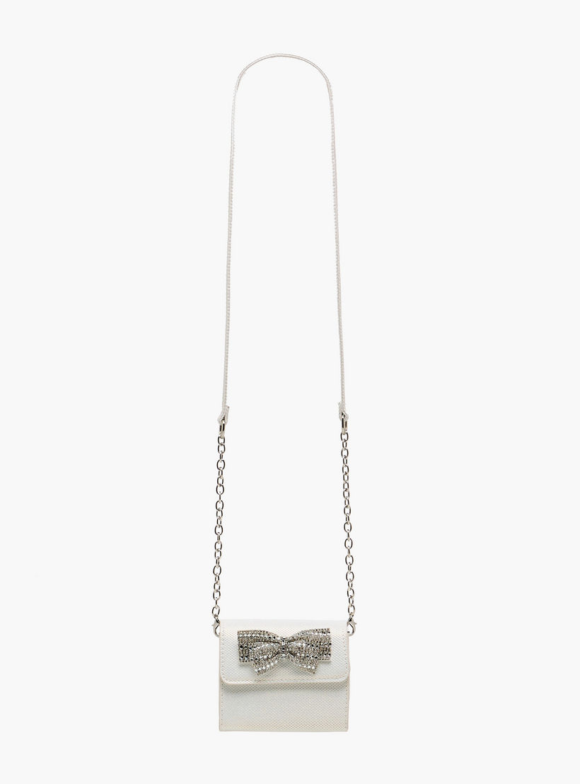 Flora Bella Embellished Bow Crossbody Bag with Chain Strap-girls-accessories-bags-image-3