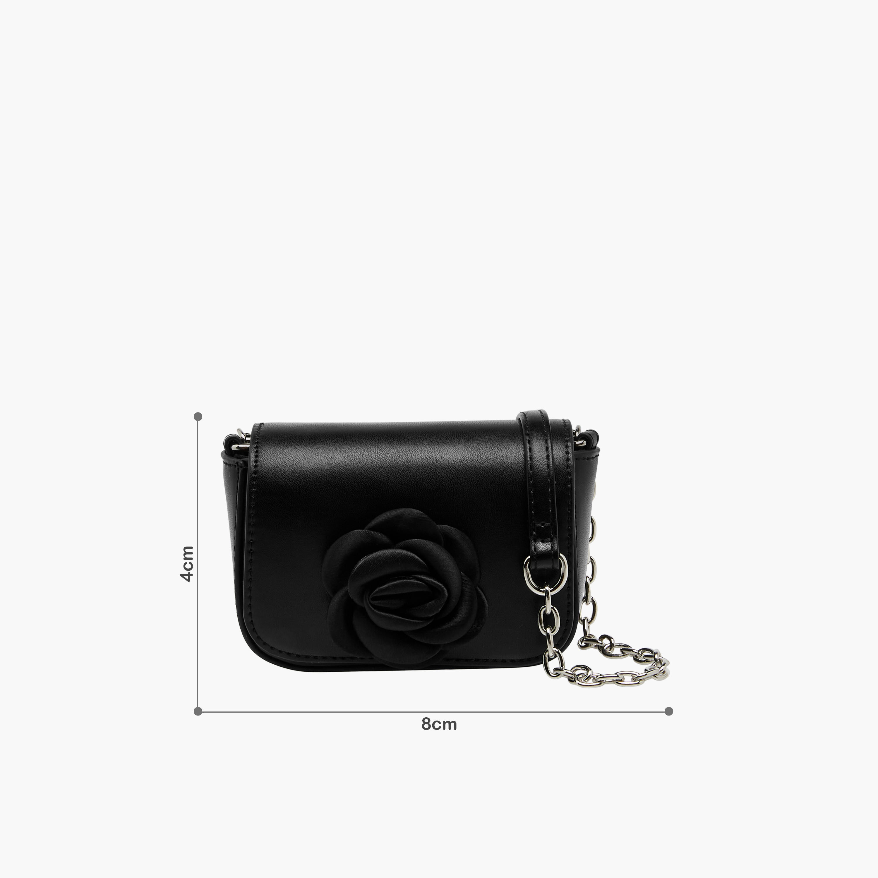 Flora Bella Floral Accent Crossbody Bag with Chain Strap-girls-accessories-bags-image-2