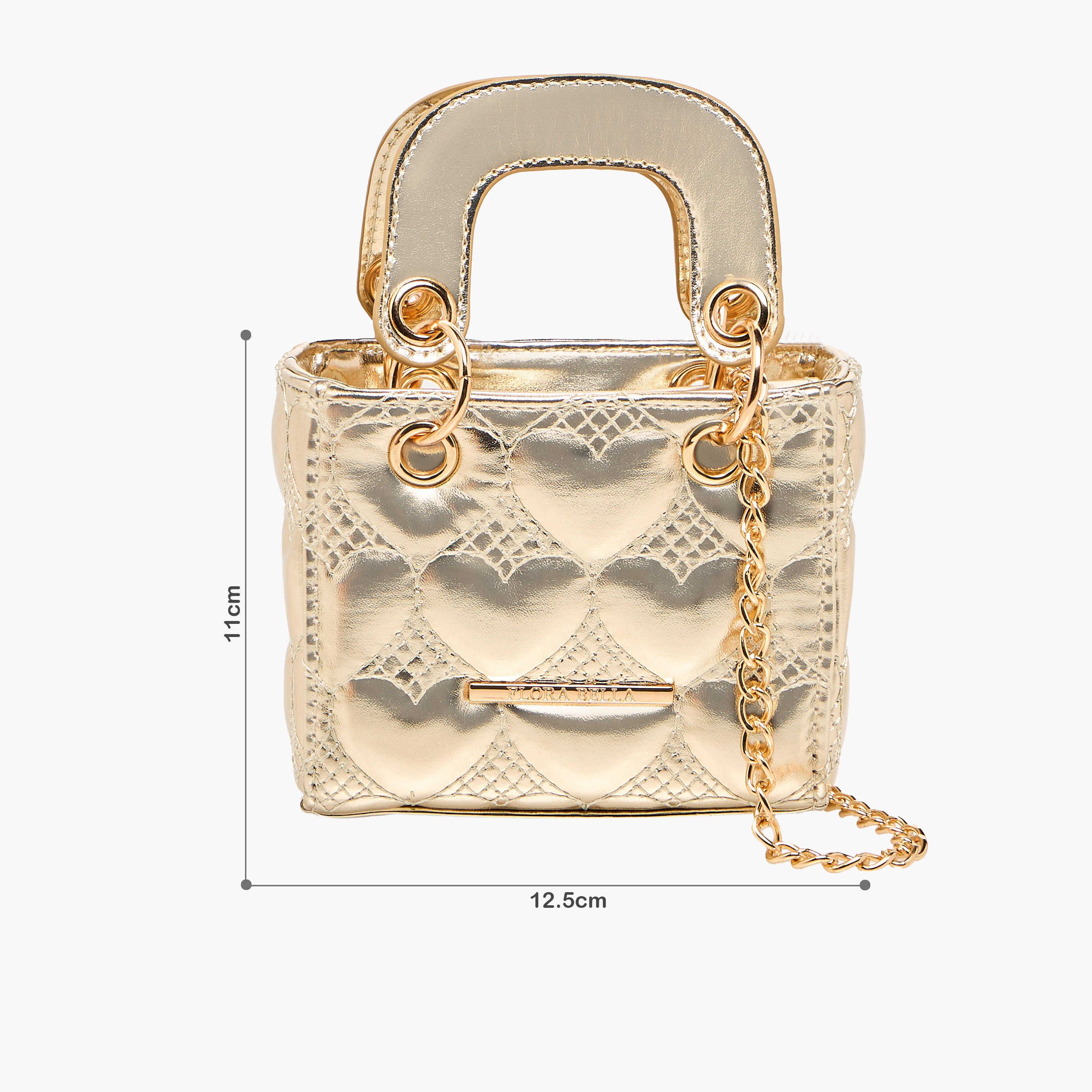 شنطة كروس بودي مبطنة بتصميم قلب وحزام سلسلة من فلورا بيلا-girls-accessories-bags-image-2