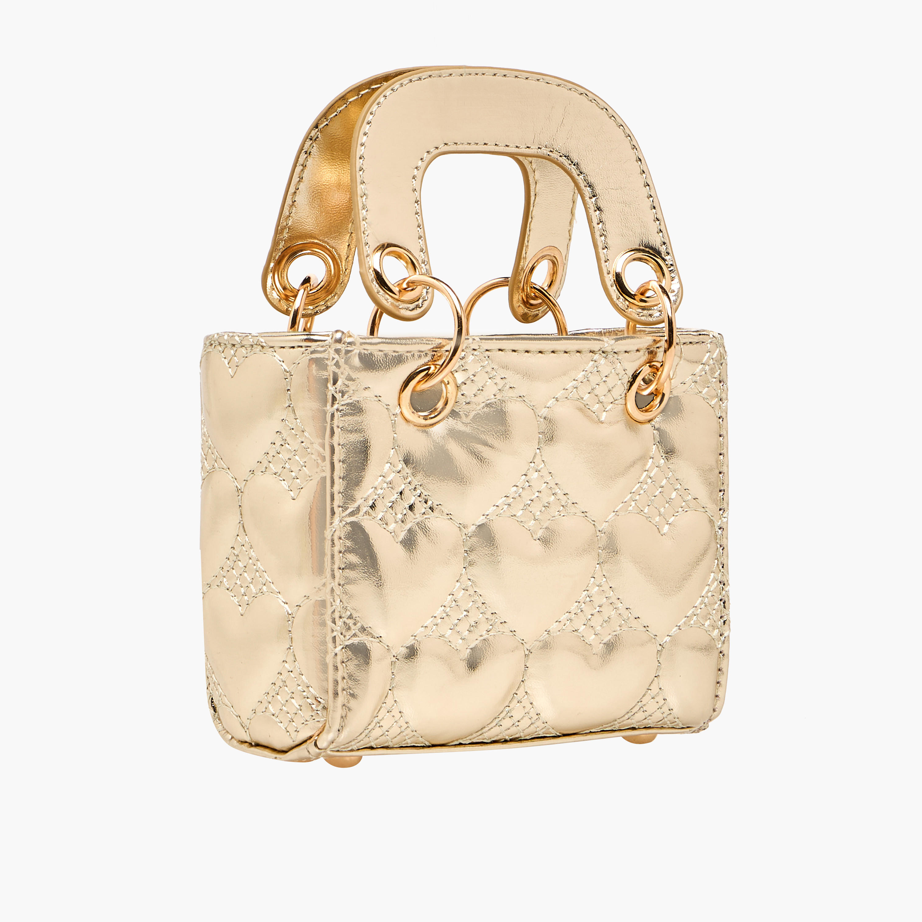 شنطة كروس بودي مبطنة بتصميم قلب وحزام سلسلة من فلورا بيلا-girls-accessories-bags-image-4