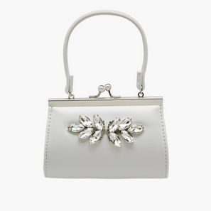 Flora Bella Stone Embellished Clutch with Handle-women-image-1