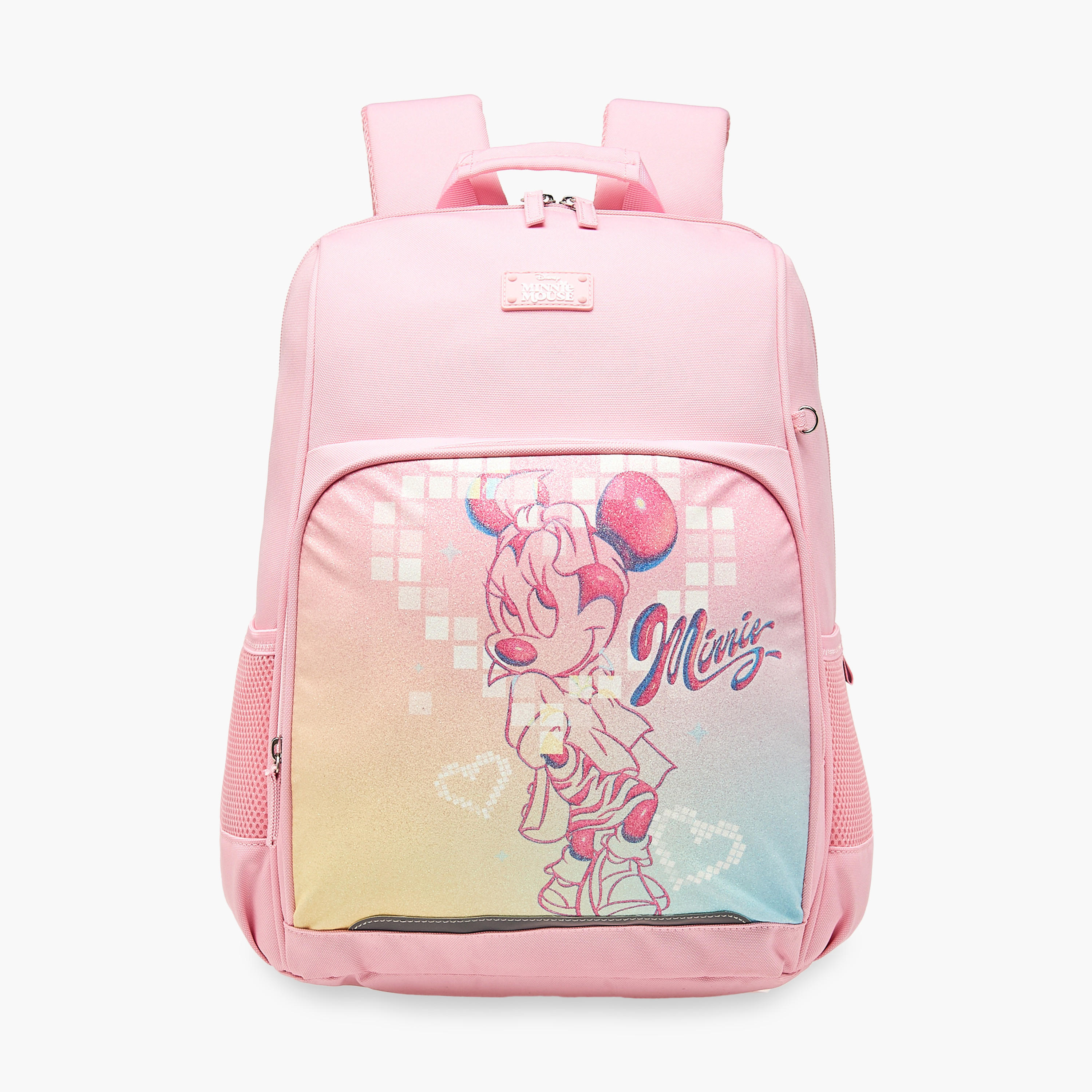 شنطة ظهر مدرسية بأحزمة قابلة للتعديل وسحاب إغلاق وطبعات - 13x31x41 سم-school-bagsandbackpacks-backpacks-image-1