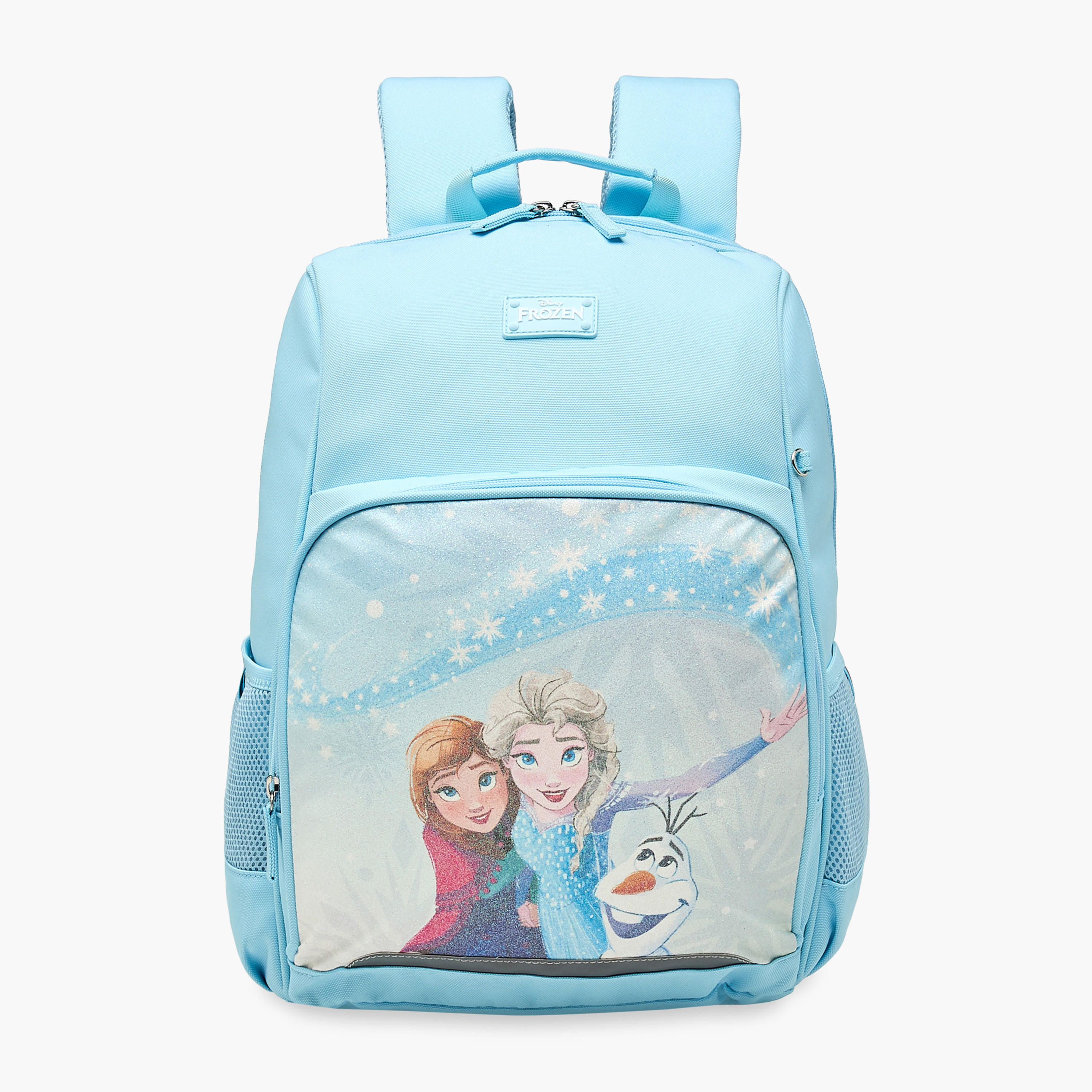 Frozen Print School Backpack with Adjustable Straps and Zip Closure - 13x31x41 cm-school-bagsandbackpacks-backpacks-image-1
