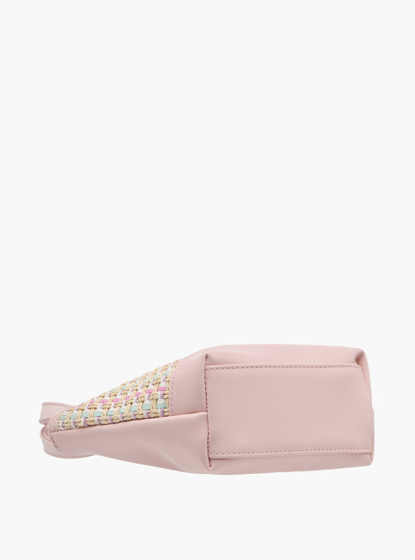 شنطة توتي بارزة الملمس بمقبض مزدوج وزر إغلاق مغناطيسي من فلورا بيلا-girls-accessories-bags-image-6