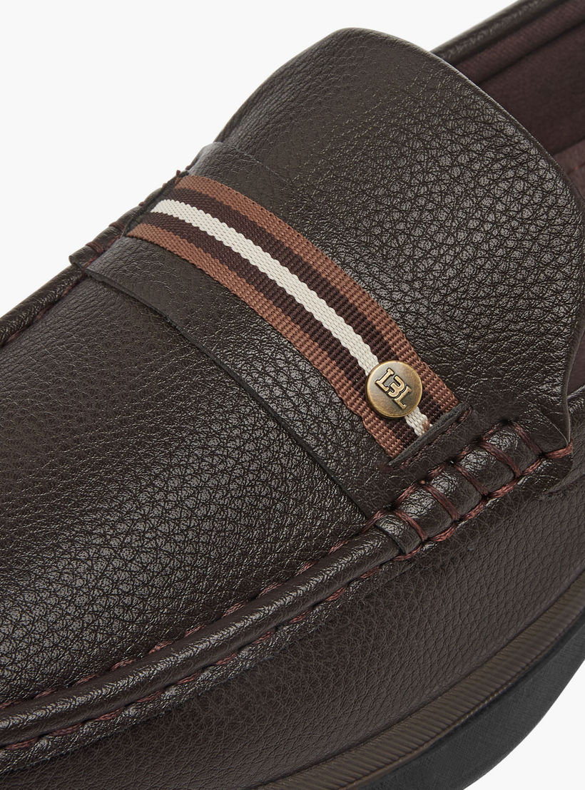 LBL by Shoexpress Tape Accent Slip-On Loafers-men-shoes-formalshoes-image-4