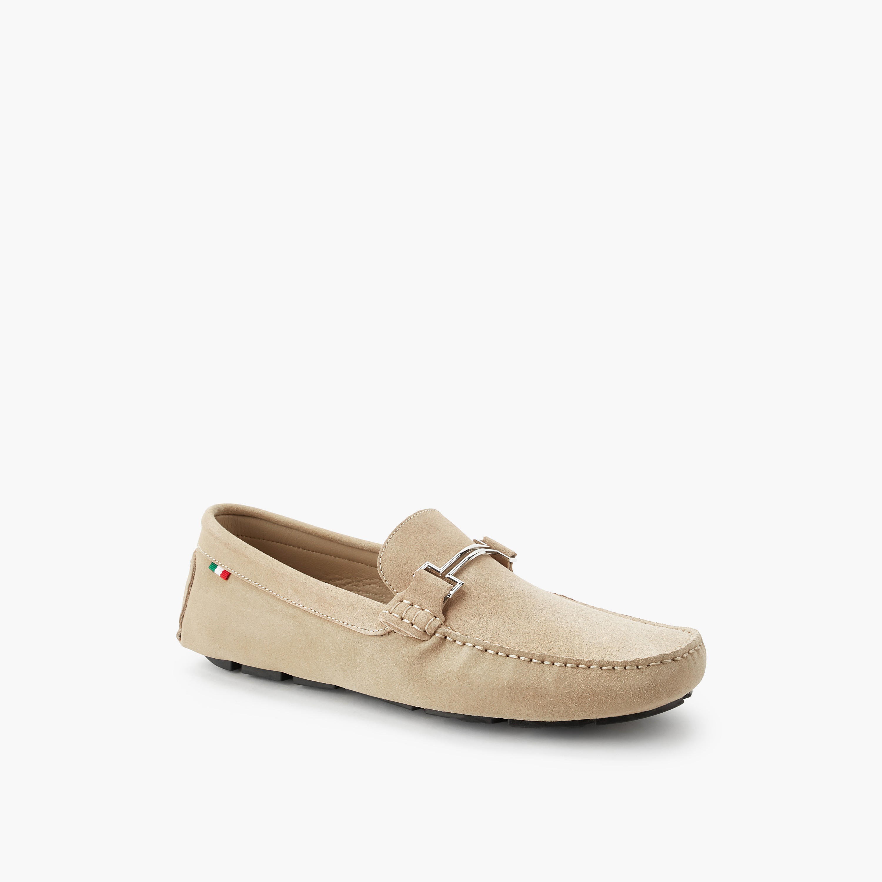حذاء موكاسين جلد سويدي بقصة ميتاليك للرجال من رينزو روغاني-men-shoes-loafersandmoccasins-image-2