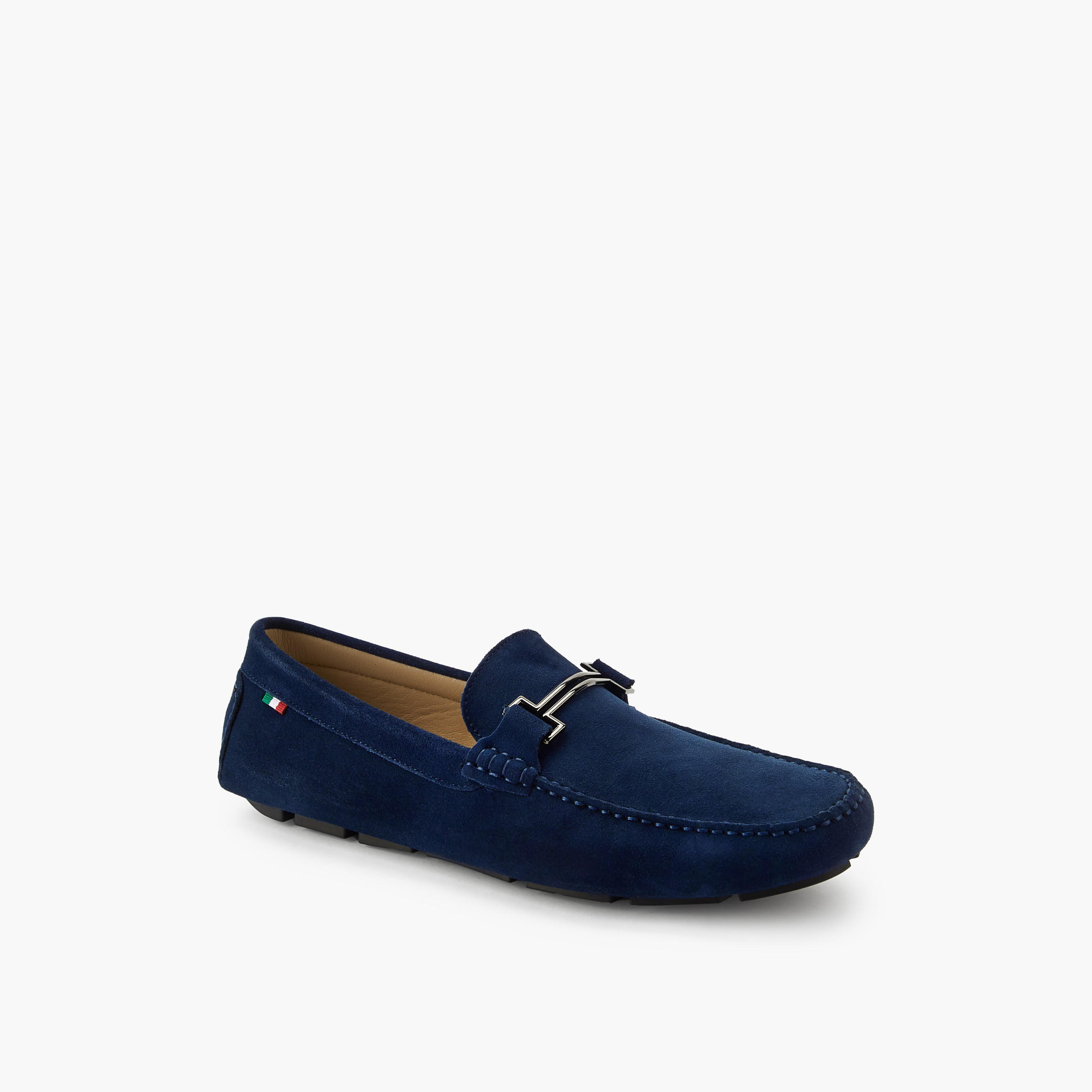 حذاء موكاسين جلد سويدي بقصة ميتاليك للرجال من رينزو روغاني-men-shoes-loafersandmoccasins-image-2