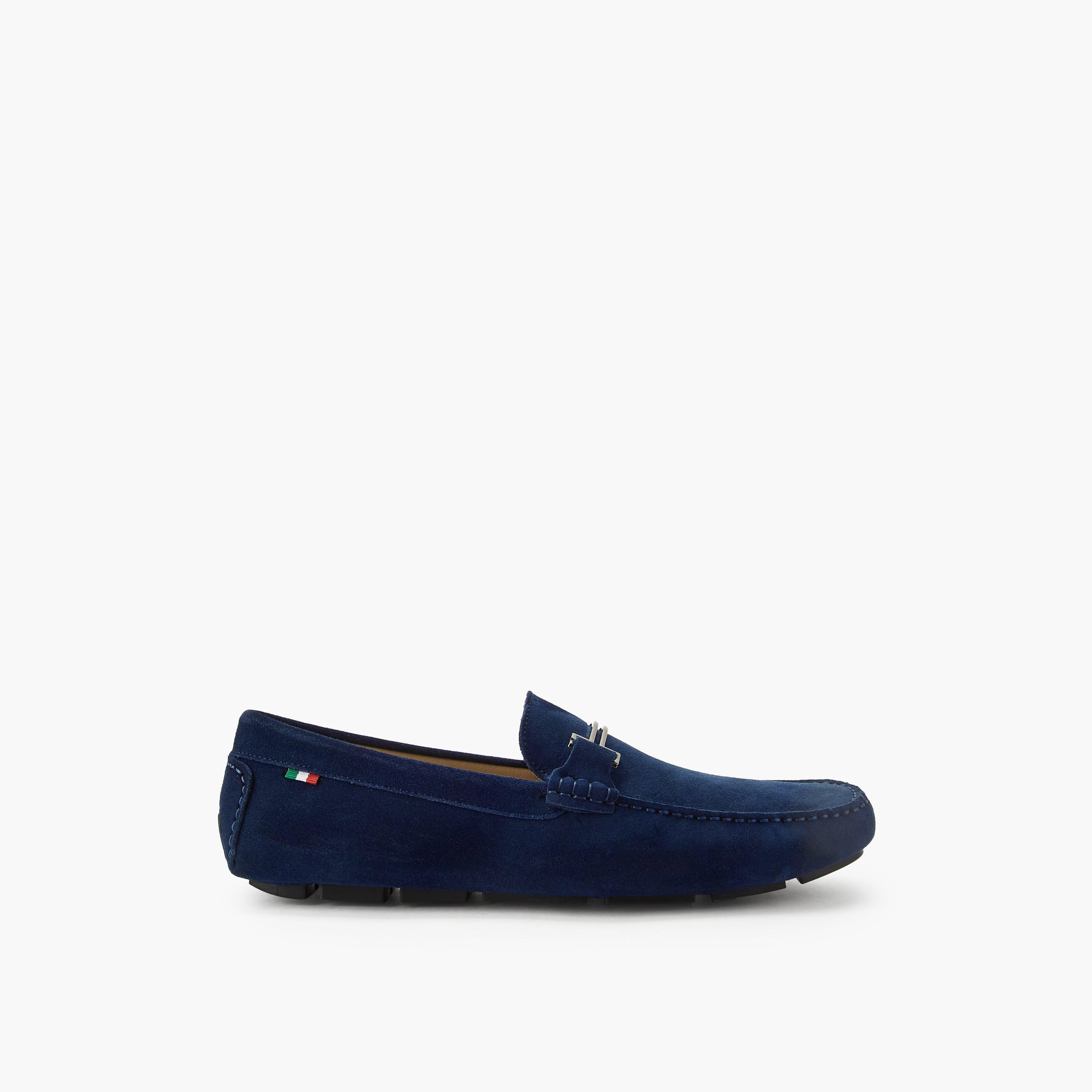 حذاء موكاسين جلد سويدي بقصة ميتاليك للرجال من رينزو روغاني-men-shoes-loafersandmoccasins-image-3