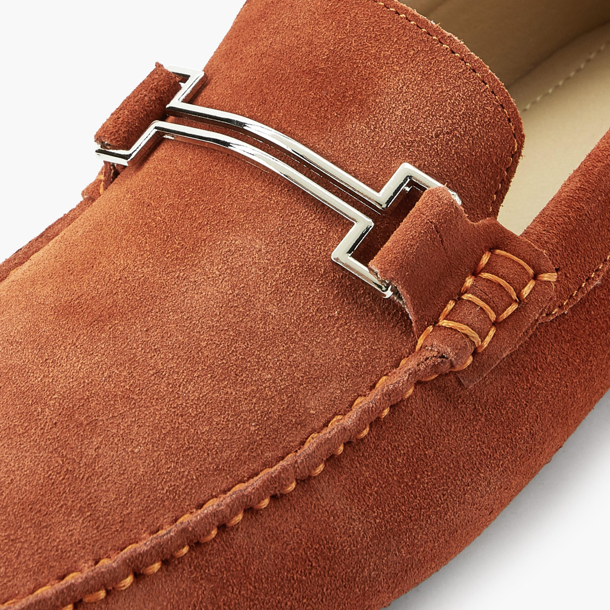 Renzo Ruganni Men Metallic Trim Suede Leather Moccasins-men-shoes-loafersandmoccasins-image-4
