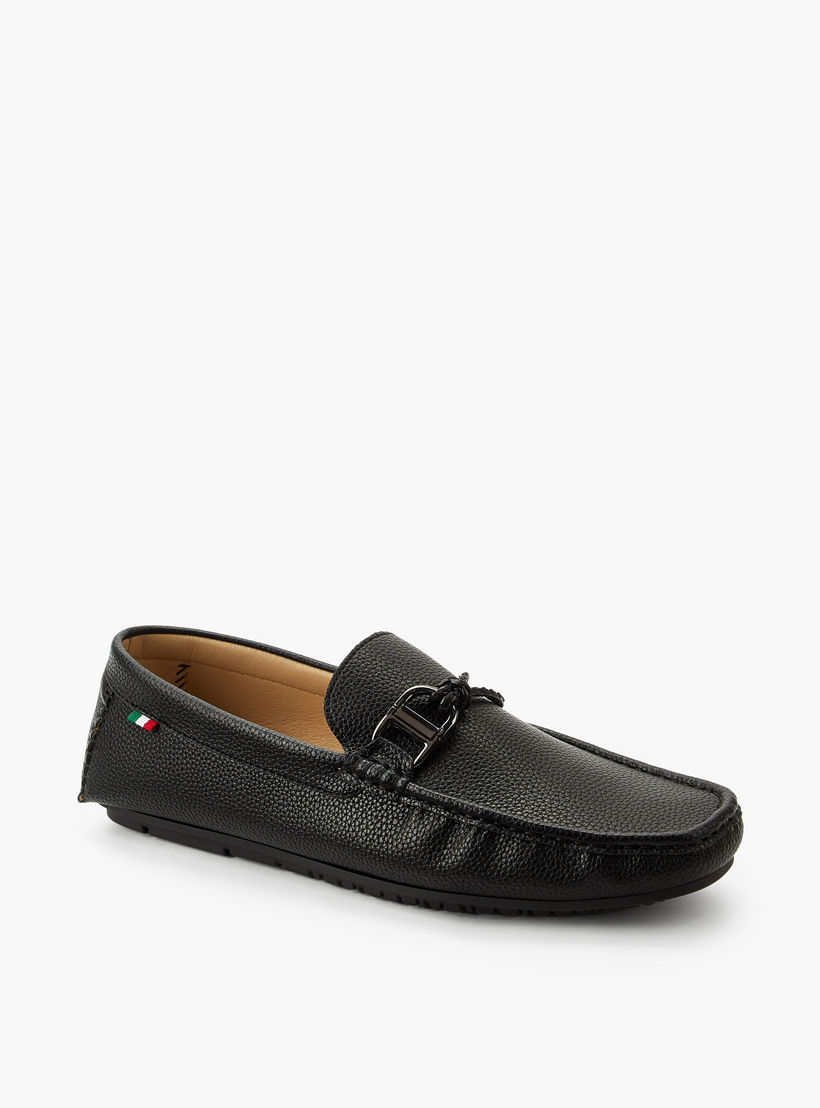 Renzo Ruganni Men Textured Lightweight Moccasins-men-shoes-loafersandmoccasins-image-2