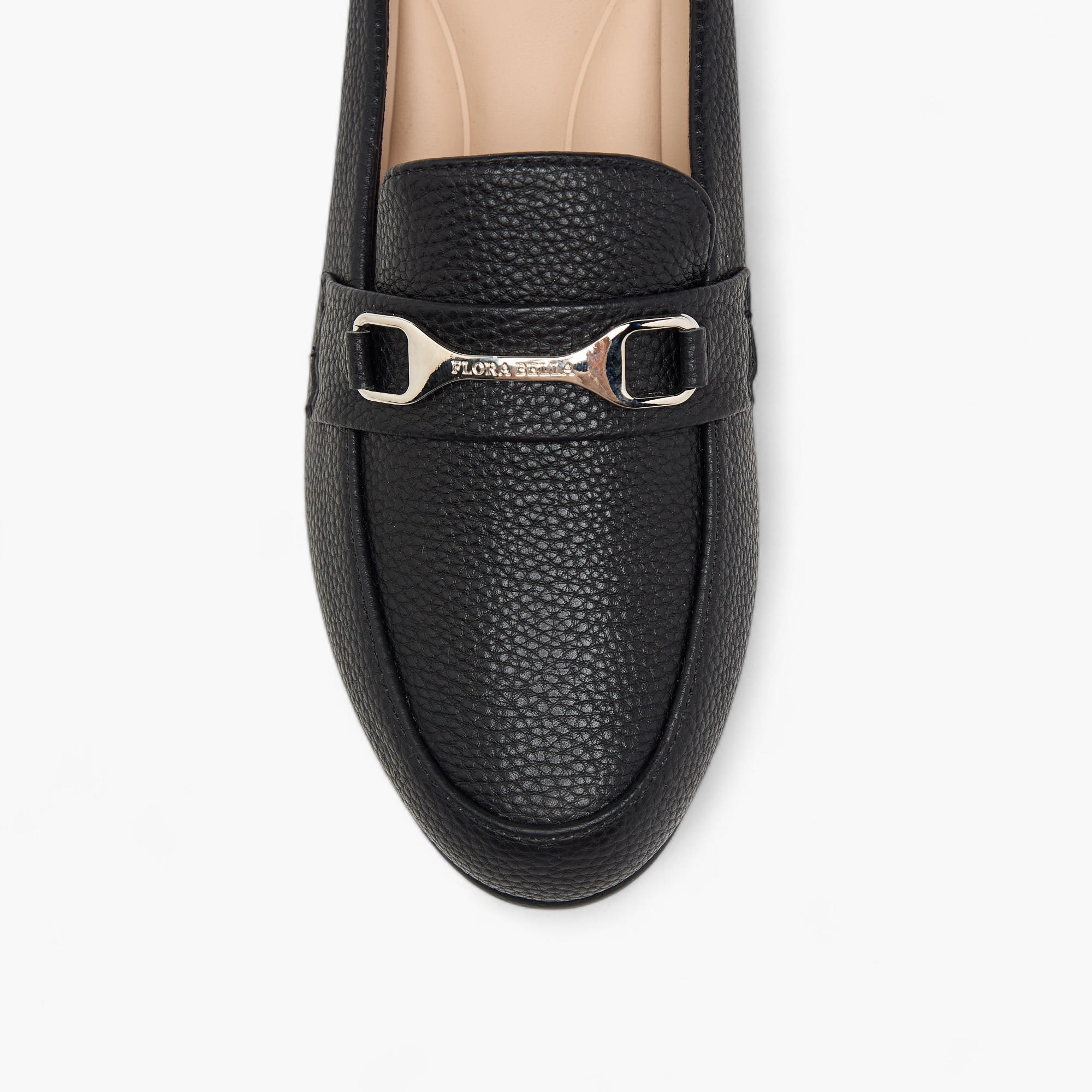 Flora Bella Textured Slip-On Mules with Metal Accent and Block Heels-women-shoes-heels-image-4