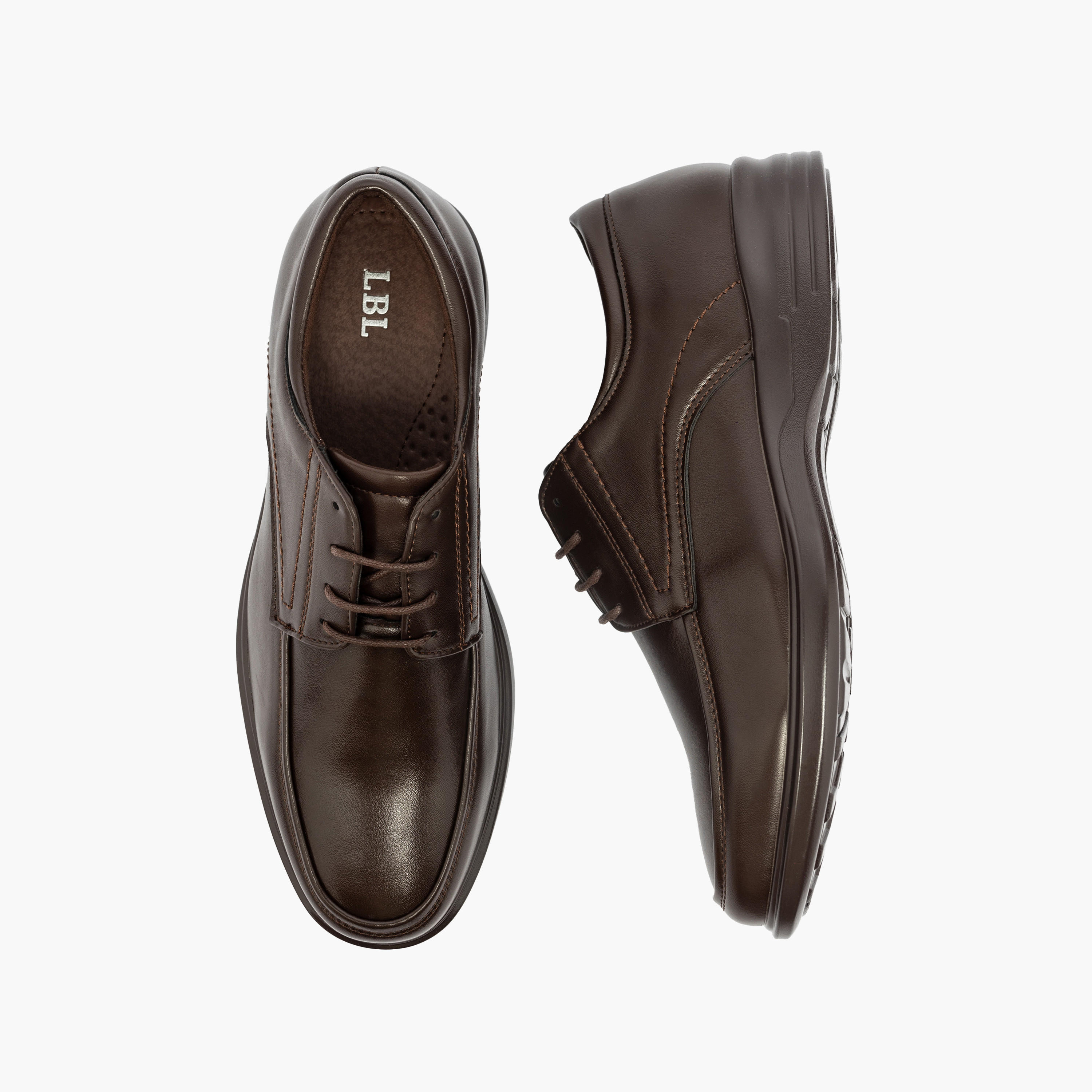 LBL by Shoexpress Solid Lace-Up Derby Shoes-men-shoes-formalshoes-image-1